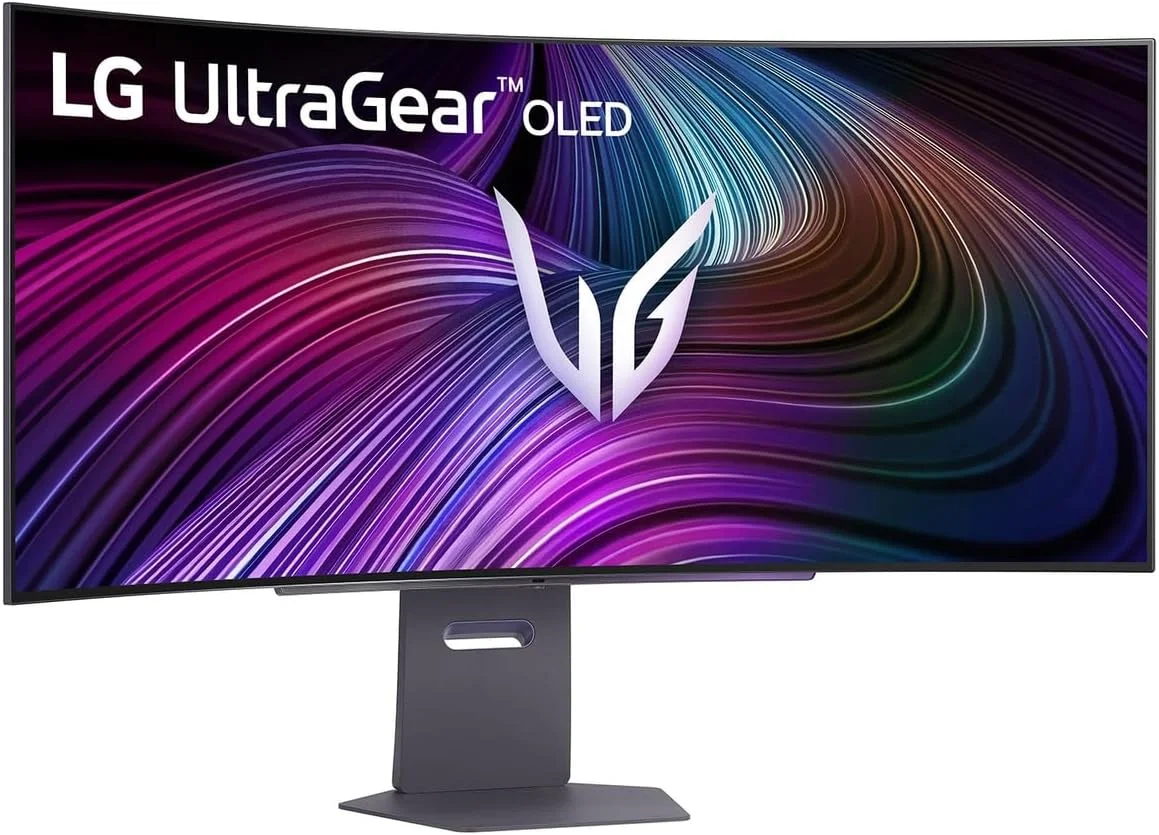 مانیتور گیمینگ خمیده 45 اینچی LG UltraGear™ 45GX90SA-B - پنل OLED WQHD (3440x1440)، زمان پاسخگویی 0.03 میلیثانیه GtG، نرخ تازهسازی 240 هرتز، DisplayHDR™ TrueBlack 400، پوشش 98.5% DCI-P3 (CIE1976)، AMD FreeSync Premium، NVIDIA G-Sync مانیتور گیمینگ خمیده 45 اینچی LG UltraGear™ 45GX90SA-B - پنل OLED WQHD (3440x1440)، زمان پاسخگویی 0.03 میلیثانیه GtG، نرخ تازهسازی 240 هرتز، DisplayHDR™ TrueBlack 400، پوشش 98.5% DCI-P3 (CIE1976)، AMD FreeSync Premium، NVIDIA G-Sync