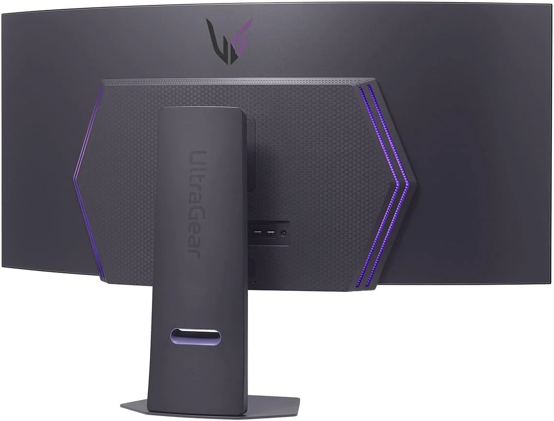 مانیتور گیمینگ خمیده 45 اینچی LG UltraGear™ 45GX90SA-B - پنل OLED WQHD (3440x1440)، زمان پاسخگویی 0.03 میلیثانیه GtG، نرخ تازهسازی 240 هرتز، DisplayHDR™ TrueBlack 400، پوشش 98.5% DCI-P3 (CIE1976)، AMD FreeSync Premium، NVIDIA G-Sync مانیتور گیمینگ خمیده 45 اینچی LG UltraGear™ 45GX90SA-B - پنل OLED WQHD (3440x1440)، زمان پاسخگویی 0.03 میلیثانیه GtG، نرخ تازهسازی 240 هرتز، DisplayHDR™ TrueBlack 400، پوشش 98.5% DCI-P3 (CIE1976)، AMD FreeSync Premium، NVIDIA G-Sync