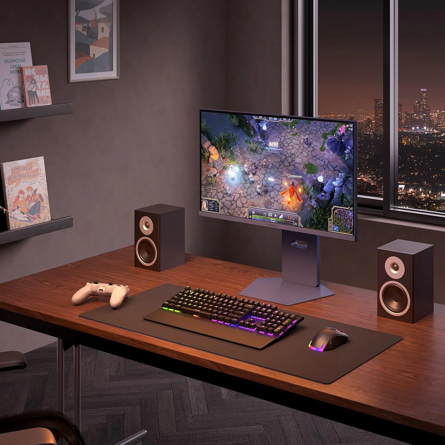 مانیتور گیمینگ 27 اینچی LG 27G850A-B Ultragear 4K UHD (3840 x 2160) IPS، دو حالته 240 هرتز، 1 میلی‌ثانیه، سازگار با NVIDIA G-Sync، AMD FreeSync Premium Pro، VESA DisplayHDR 600، HDMI، DisplayPort 2.1، مشکی