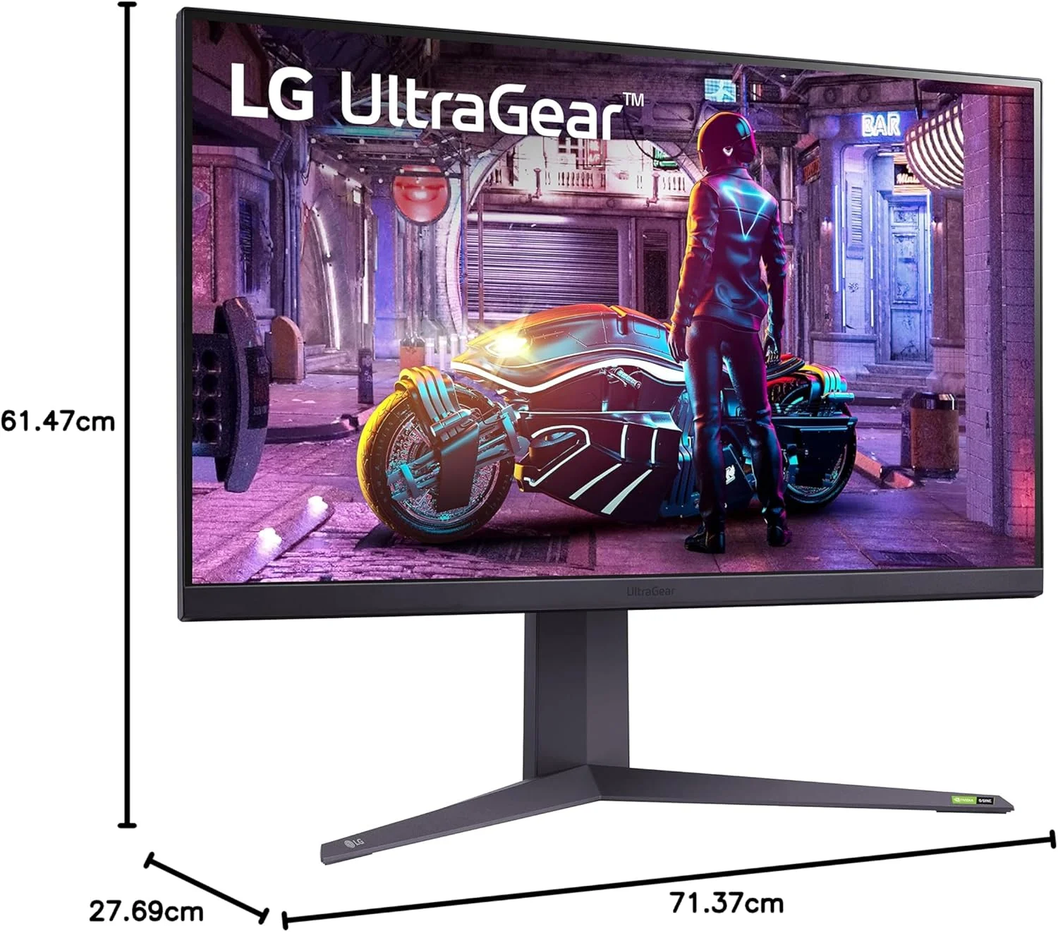 مانیتور گیمینگ 32 اینچی LG مدل 32GQ850 B با رزولوشن QHD 2560 x 1440، پنل Nano IPS، زمان پاسخگویی 1 میلی‌ثانیه و نرخ تازه‌سازی 240 هرتز، سازگار با G-SYNC و AMD FreeSync Premium Pro، رنگ مشکی، مدل 32GQ850-B.AUS، LG32GQ850B