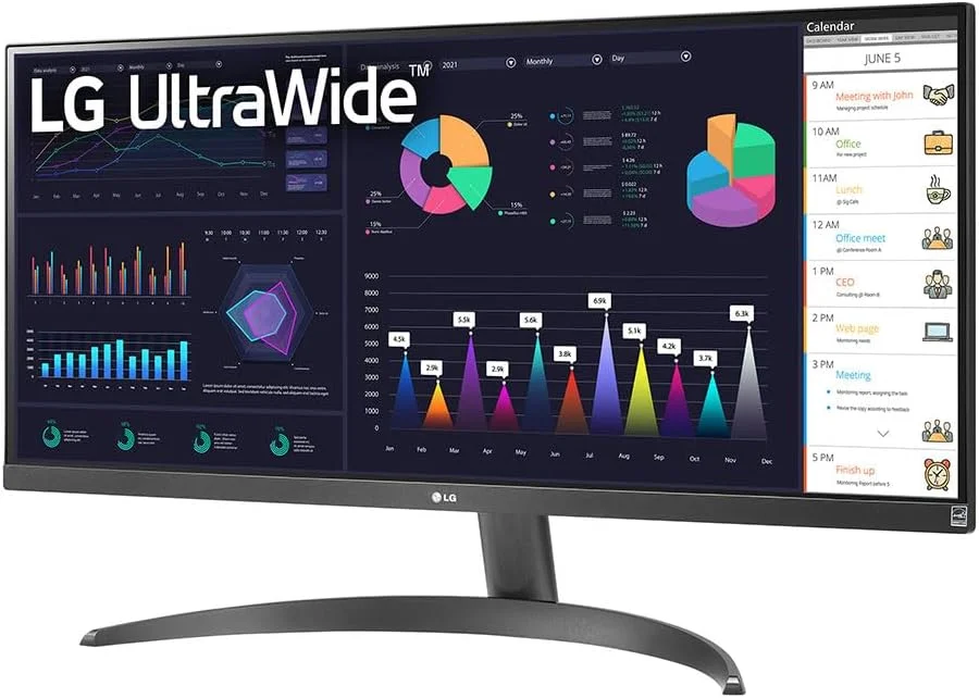 مانیتور کامپیوتر ال جی 29WQ500، 73.7 سانتی متر (29 اینچ)، 2560 x 1080 پیکسل، Full HD، LED، مشکی مانیتور کامپیوتر ال جی 29WQ500، 73.7 سانتی متر (29 اینچ)، 2560 x 1080 پیکسل، Full HD، LED، مشکی