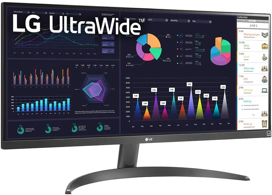 مانیتور کامپیوتر ال جی 29WQ500، 73.7 سانتی متر (29 اینچ)، 2560 x 1080 پیکسل، Full HD، LED، مشکی مانیتور کامپیوتر ال جی 29WQ500، 73.7 سانتی متر (29 اینچ)، 2560 x 1080 پیکسل، Full HD، LED، مشکی