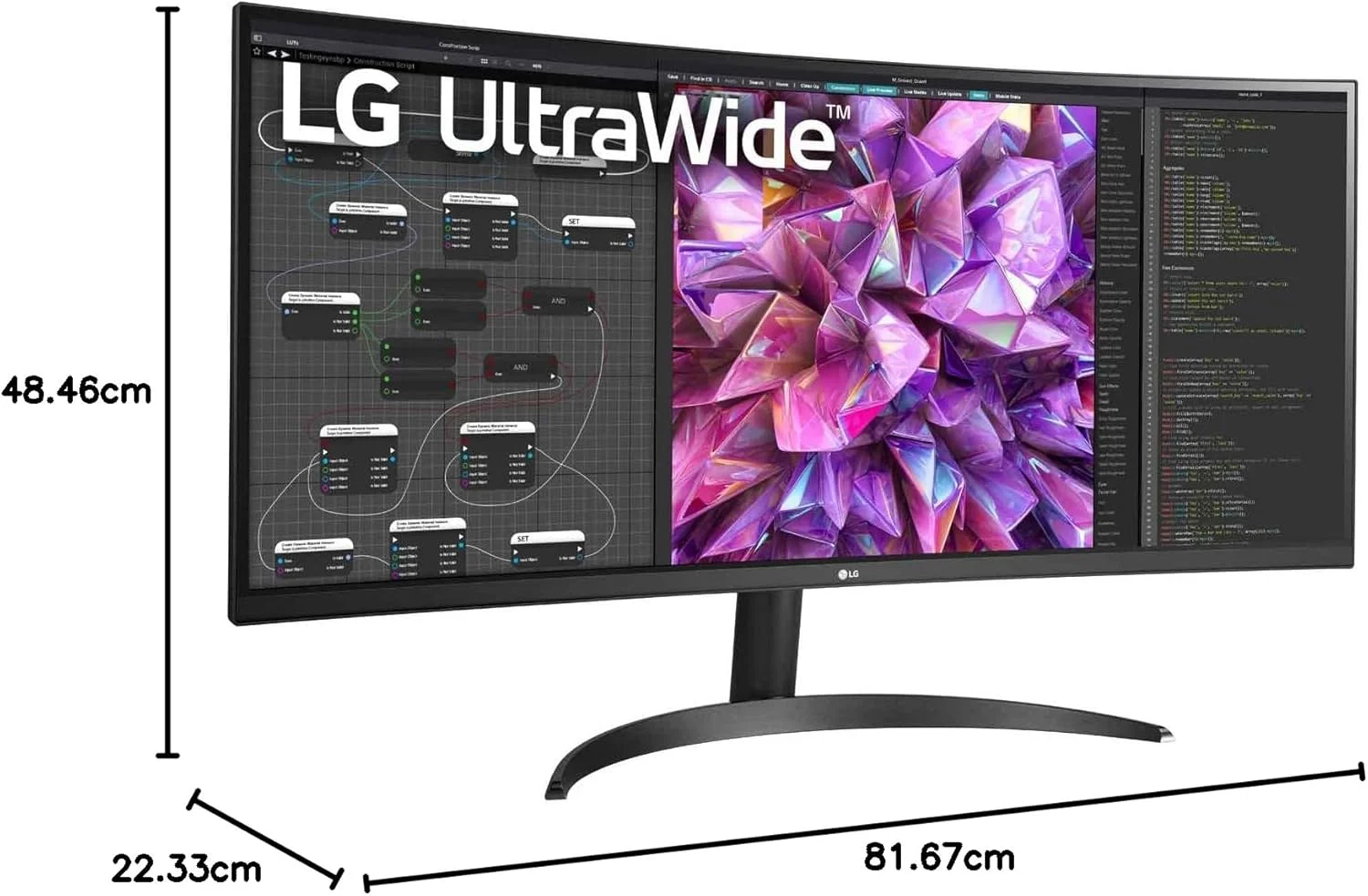 مانیتور خمیده فوق عریض الجی مدل 34WQ60C، 34 اینچ، 21:9 QHD 1440p، نمایشگر IPS، پوشش 99% sRGB (Typ.)، HDR 10، ویژگیهای محافظت از چشم، HDMI، DisplayPort، طراحی ارگونومیک با 3 طرف بدون حاشیه مجازی مانیتور خمیده فوق عریض الجی مدل 34WQ60C، 34 اینچ، 21:9 QHD 1440p، نمایشگر IPS، پوشش 99% sRGB (Typ.)، HDR 10، ویژگیهای محافظت از چشم، HDMI، DisplayPort، طراحی ارگونومیک با 3 طرف بدون حاشیه مجازی