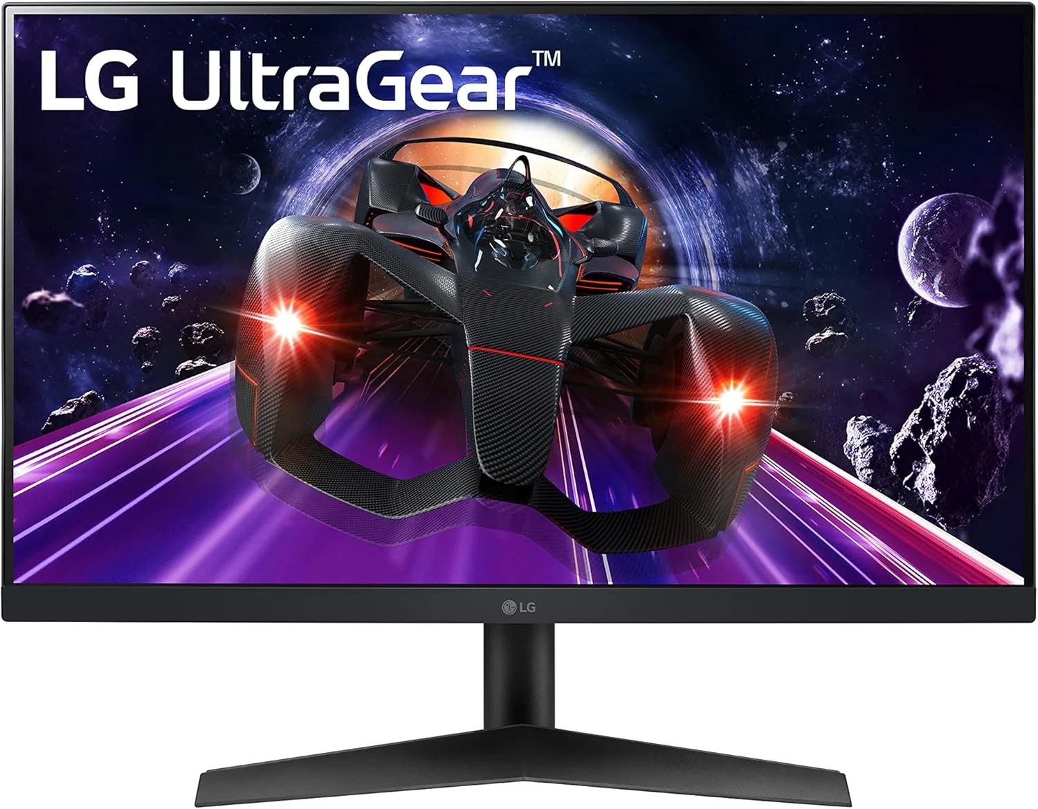 مانیتور گیمینگ 23.8 اینچی ال جی UltraGear مدل 24GN60R-B، پنل IPS، نرخ بروزرسانی 144 هرتز، زمان پاسخگویی 1 میلی‌ثانیه (GtG)، رزولوشن 1920x1080، پوشش 99% sRGB (Typ.)، HDR10، AMD FreeSync Premium، طراحی شیک