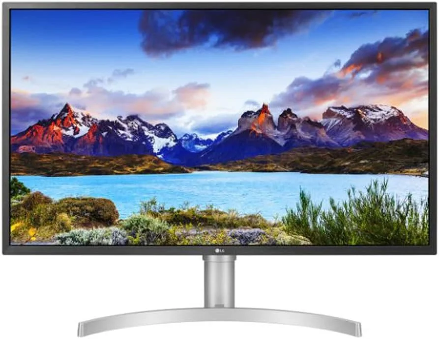 مانیتور 32 اینچی 4K ال جی مدل 32UN550-W، مانیتور کامپیوتر 81.3 سانتی متر (32 اینچ) 3840 x 2160 پیکسل 4K Ultra HD LED نقره ای
