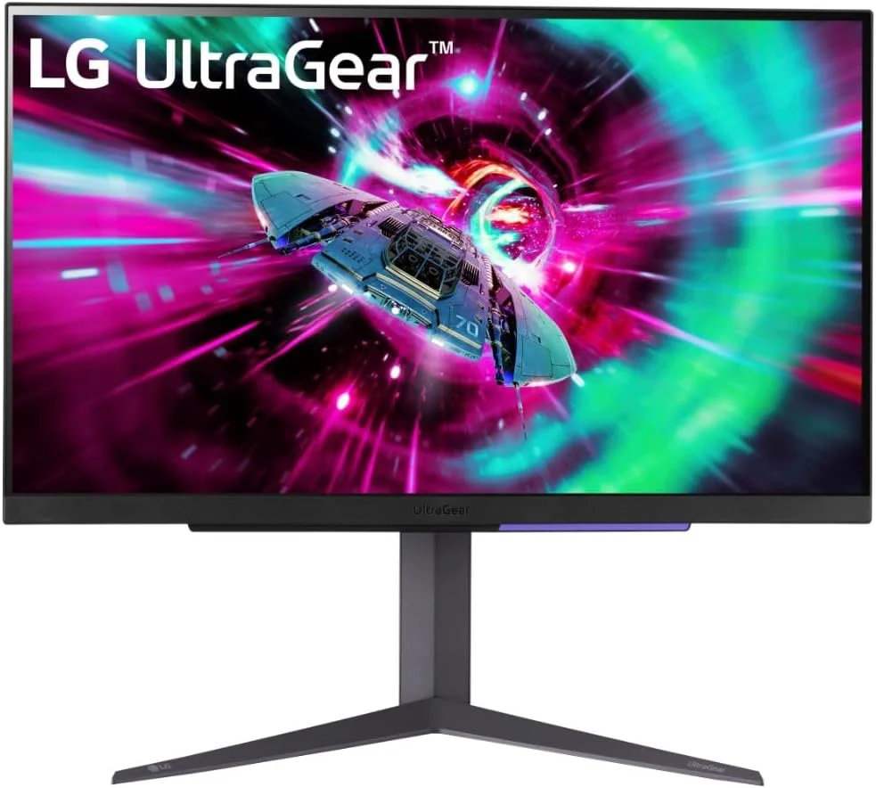 مانیتور گیمینگ 27 اینچی 4K ال‌جی UltraGear مدل 27GR93U، رزولوشن 4K، نرخ تازه‌سازی 144 هرتز، زمان پاسخ‌گویی 1 میلی‌ثانیه GtG، پنل IPS، HDR 10، سازگار با NVIDIA G-Sync و AMD FreeSync، صرفه‌جویی هوشمند در انرژی، Displayport، HDMI