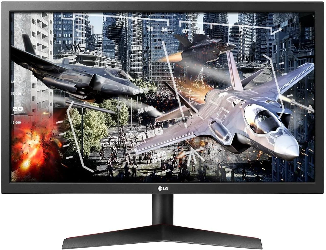 مانیتور گیمینگ 23.6 اینچی ال جی UltraGear 24GL600F با پنل TN، رزولوشن 1920x1080، زمان پاسخگویی 1ms، نرخ بروزرسانی 144Hz، پشتیبانی از Radeon FreeSync، دارای پورت HDMI و DP