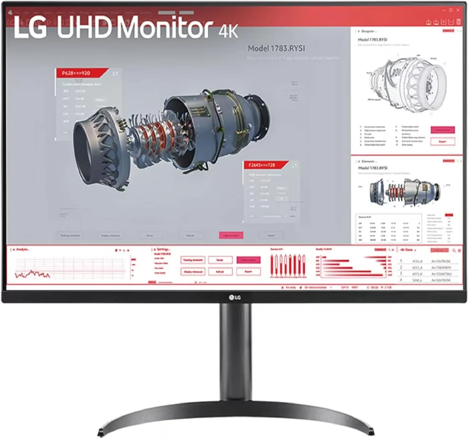 مانیتور 32 اینچ 3840X2160 LCD UHD 4K با پورت های HDMI، Display Port، USB-C و بلندگو