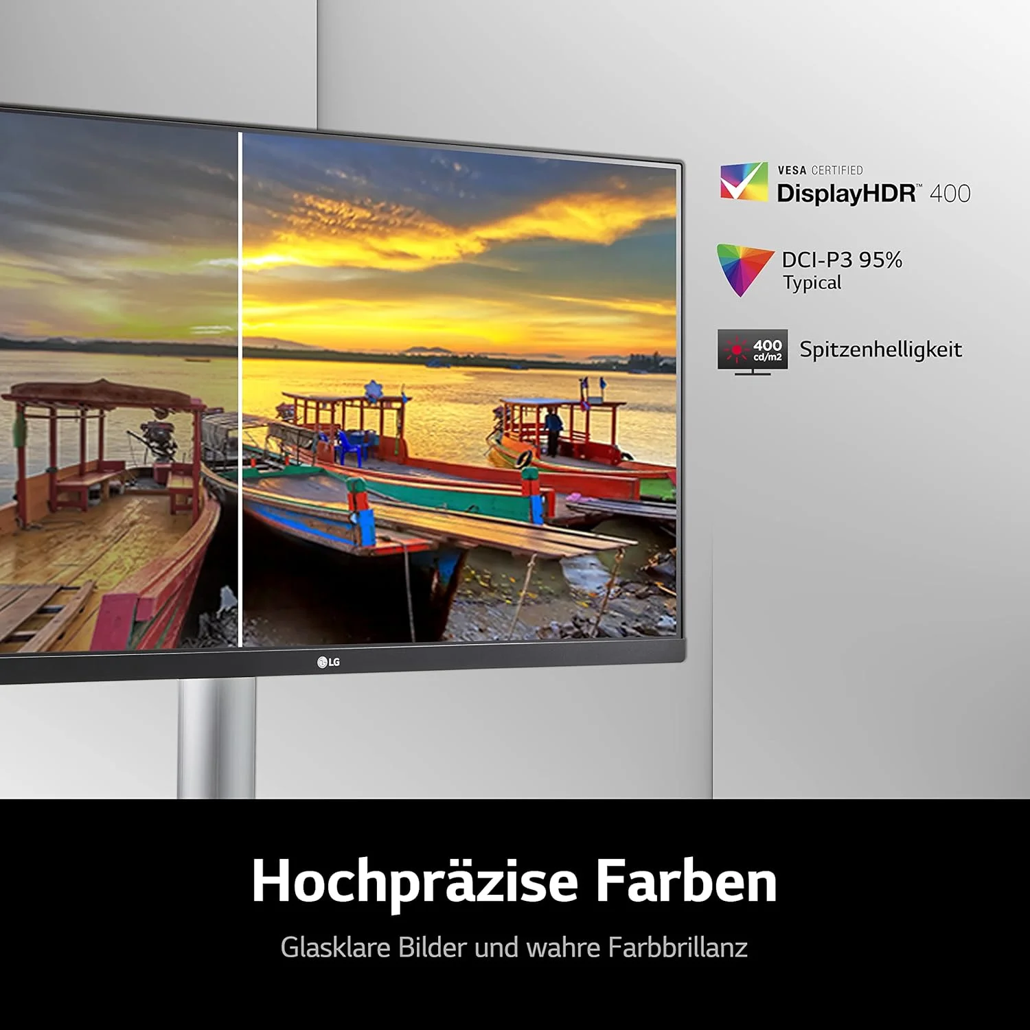 مانیتور 27 اینچی 4K UHD ال جی مدل 27UP85NP-W، رزولوشن 3840x2160، نسبت تصویر 16:9، VESA DisplayHDR™ 400، AMD FreeSync™، پنل IPS با پوشش رنگی DCI-P3 95%، زمان پاسخگویی 5ms GtG - سفید و مشکی مانیتور 27 اینچی 4K UHD ال جی مدل 27UP85NP-W، رزولوشن 3840x2160، نسبت تصویر 16:9، VESA DisplayHDR™ 400، AMD FreeSync™، پنل IPS با پوشش رنگی DCI-P3 95%، زمان پاسخگویی 5ms GtG - سفید و مشکی