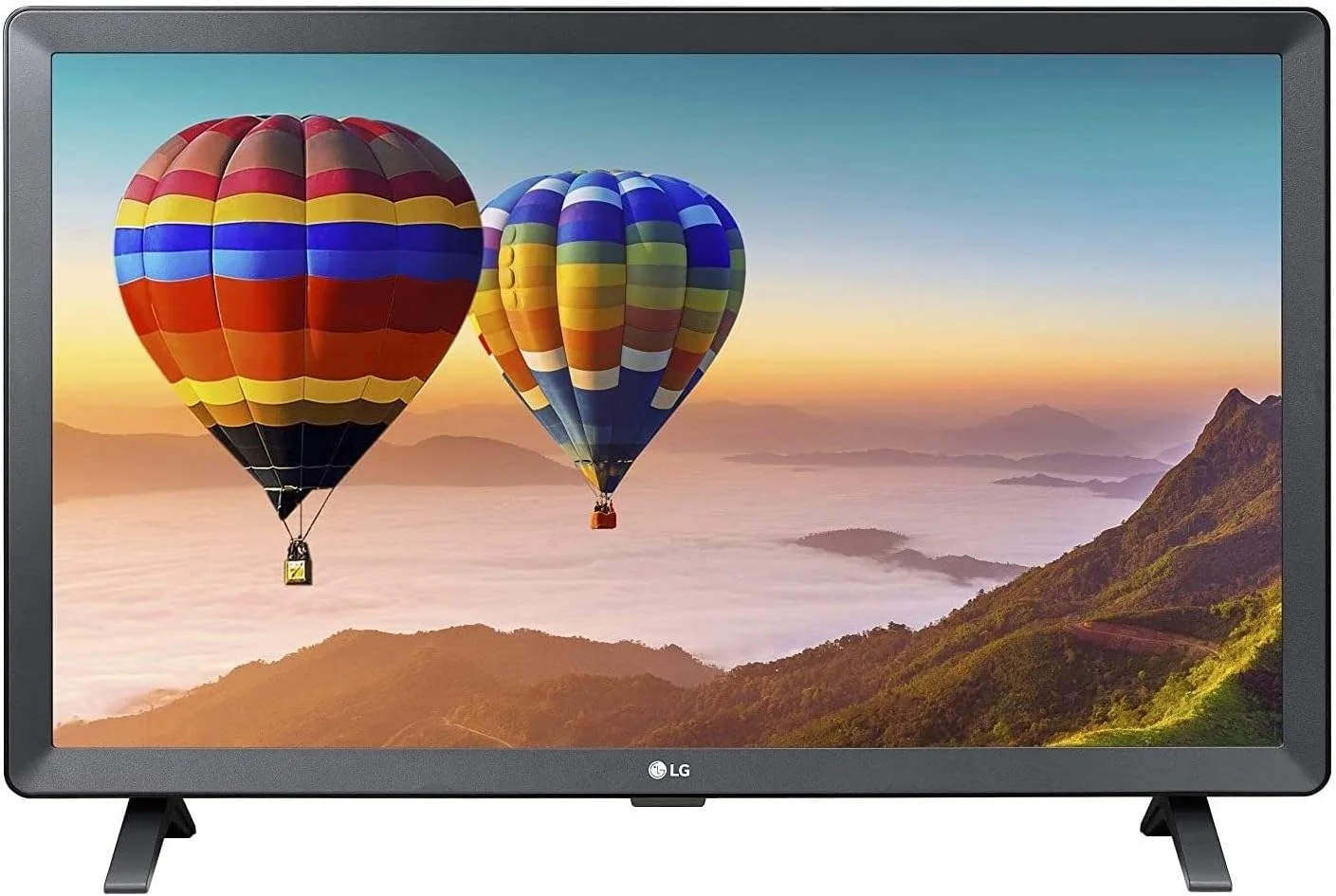 مانیتور تلویزیون هوشمند 24 اینچی ال جی مدل 24TN520S - LED، صفحه نمایش HD، قابلیت نصب روی دیوار، بلندگوی استریو 5 وات x 2، تلویزیون هوشمند WebOS 3.5، Wi-Fi داخلی، رده انرژی A، مشکی (مدل 2020)