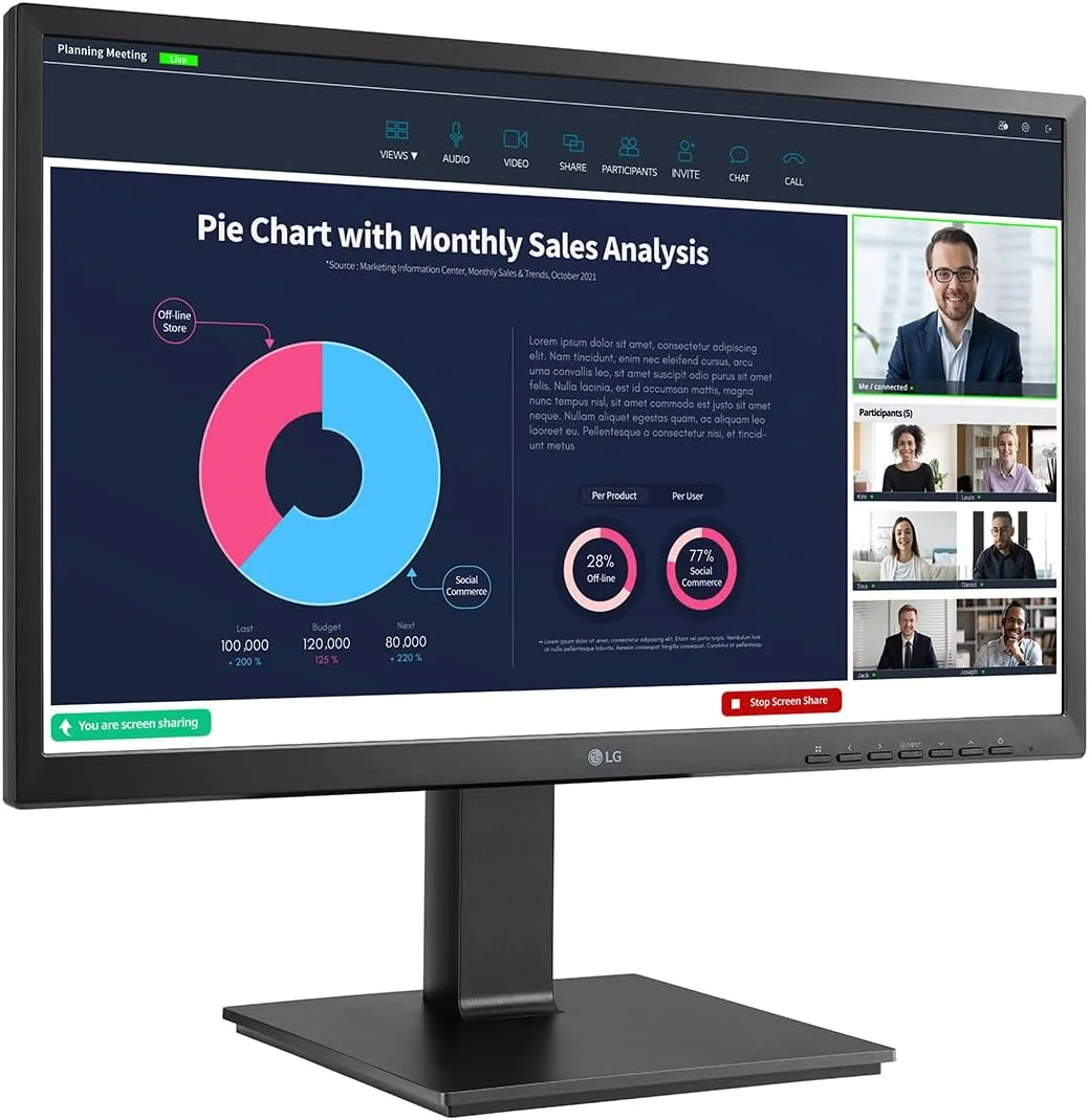 مانیتور ال جی 24BP75CP-B با صفحه نمایش 23.8 اینچی IPS و رزولوشن Full HD مانیتور ال جی 24BP75CP-B با صفحه نمایش 23.8 اینچی IPS و رزولوشن Full HD