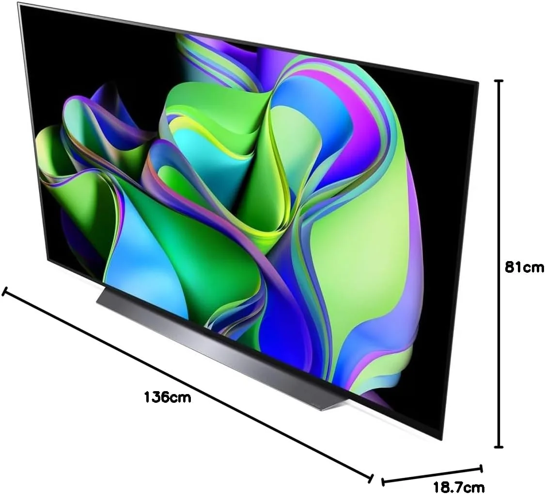 تلویزیون هوشمند 4K الجی OLED evo C3 مدل 55C36LA.AMAG سایز 55 اینچ، بلوتوث، وایفای، اترنت تلویزیون هوشمند 4K الجی OLED evo C3 مدل 55C36LA.AMAG سایز 55 اینچ، بلوتوث، وایفای، اترنت