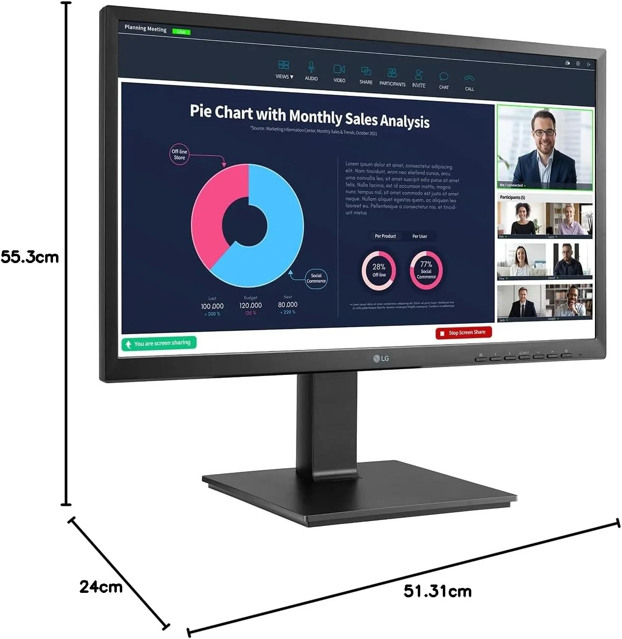 مانیتور ال جی 24BP75CP-B با صفحه نمایش 23.8 اینچی IPS و رزولوشن Full HD مانیتور ال جی 24BP75CP-B با صفحه نمایش 23.8 اینچی IPS و رزولوشن Full HD