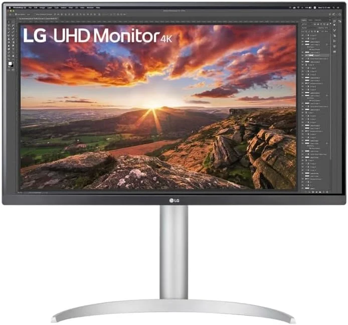 مانیتور ال‌جی 27BP85UN-W با صفحه نمایش 27 اینچی LCD IPS با رزولوشن 3840x2160