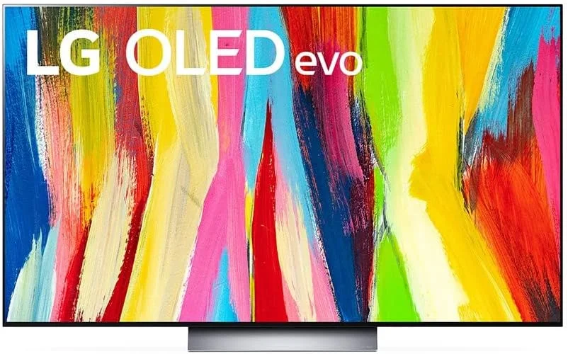 تلویزیون ال جی OLED Evo سری C2، مدل جدید 2022، طراحی سینمایی صفحه نمایش 4K Cinema HDR WebOS22 با هوش مصنوعی ThinQ و Pixel Dimming - مدل Oled55C26La سایز 55 اینچ مشکی