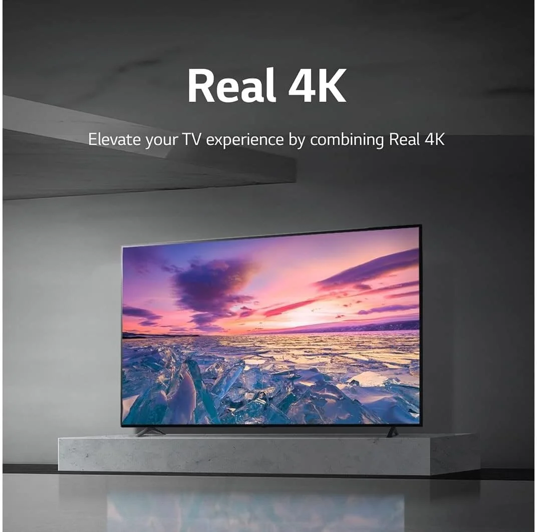 تلویزیون ال جی UHD 4K سری UQ7500، طراحی سینمایی صفحه نمایش 4K Active HDR WebOS Smart AI ThinQ 65 اینچ مشکی تلویزیون ال جی UHD 4K سری UQ7500، طراحی سینمایی صفحه نمایش 4K Active HDR WebOS Smart AI ThinQ 65 اینچ مشکی