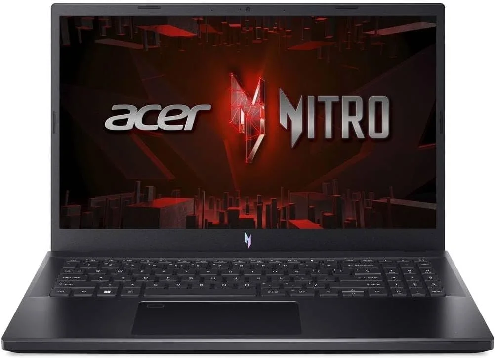 لپ تاپ گیمینگ ایسر Nitro V 15، صفحه نمایش 15.6 اینچی FHD IPS 144 هرتز، پردازنده Intel Core i7-13620H، رم 16 گیگابایتی، SSD 512 گیگابایتی، گرافیک NVidia GeForce RTX 4050 6GB، کیبورد انگلیسی با نور پس زمینه، ویندوز 11، مشکی