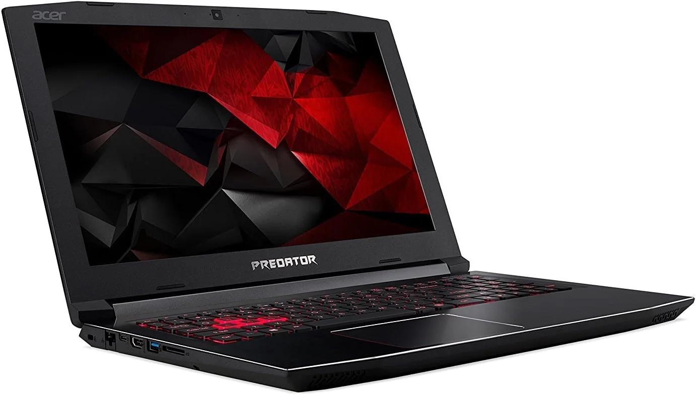 لپ تاپ گیمینگ پرچمدار ممتاز Acer Predator Helios 300 مدل 2018 (صفحه نمایش 15.6 اینچی FHD، پردازنده Intel Core i7-7700HQ، رم 16 گیگابایتی DDR4، حافظه SSD 256 گیگابایتی، کارت گرافیک GeForce GTX 1060 6GB، آماده واقعیت مجازی، کیبورد با نور پس زمینه قرمز، ویندوز 10) لپ تاپ گیمینگ پرچمدار ممتاز Acer Predator Helios 300 مدل 2018 (صفحه نمایش 15.6 اینچی FHD، پردازنده Intel Core i7-7700HQ، رم 16 گیگابایتی DDR4، حافظه SSD 256 گیگابایتی، کارت گرافیک GeForce GTX 1060 6GB، آماده واقعیت مجازی، کیبورد با نور پس زمینه قرمز، ویندوز 10)