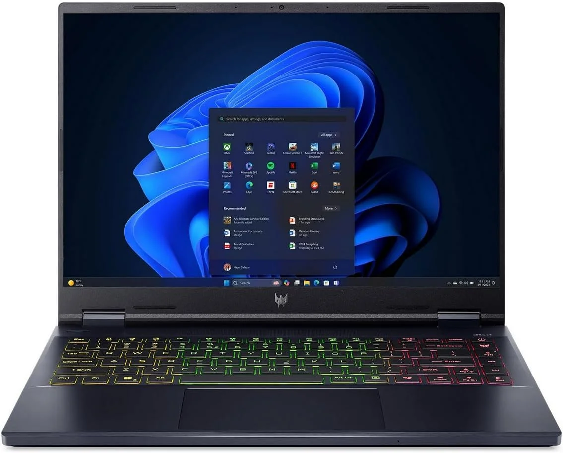 لپ تاپ گیمینگ ایسر Predator Helios Neo 14 AI PC، صفحه نمایش 14.5 اینچی WQXGA (2560x1600) 120 هرتز (100% sRGB، G-SYNC)، پردازنده 16 هسته ای Intel Ultra 7 155H، رم 16 گیگابایتی، حافظه SSD 1 ترابایتی، کارت گرافیک GeForce RTX 4070، نور پس زمینه RGB، ویندوز 11، هاب ICP با Copilot AI لپ تاپ گیمینگ ایسر Predator Helios Neo 14 AI PC، صفحه نمایش 14.5 اینچی WQXGA (2560x1600) 120 هرتز (100% sRGB، G-SYNC)، پردازنده 16 هسته ای Intel Ultra 7 155H، رم 16 گیگابایتی، حافظه SSD 1 ترابایتی، کارت گرافیک GeForce RTX 4070، نور پس زمینه RGB، ویندوز 11، هاب ICP با Copilot AI