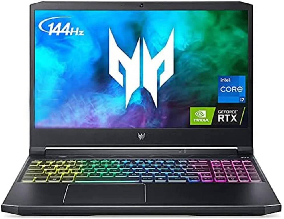لپ تاپ گیمینگ ایسر Predator Helios 300، پردازنده 4.6 گیگاهرتز Intel i7-11800H 8 هسته ای، صفحه نمایش 15.6 اینچی FHD 144 هرتز IPS، کارت گرافیک NVIDIA GeForce RTX 3060 6GB، Wi-Fi 6، Thunderbolt 4، کیبورد RGB، ویندوز 10 (32 گیگابایت رم | 2 ترابایت PCIe SSD)
