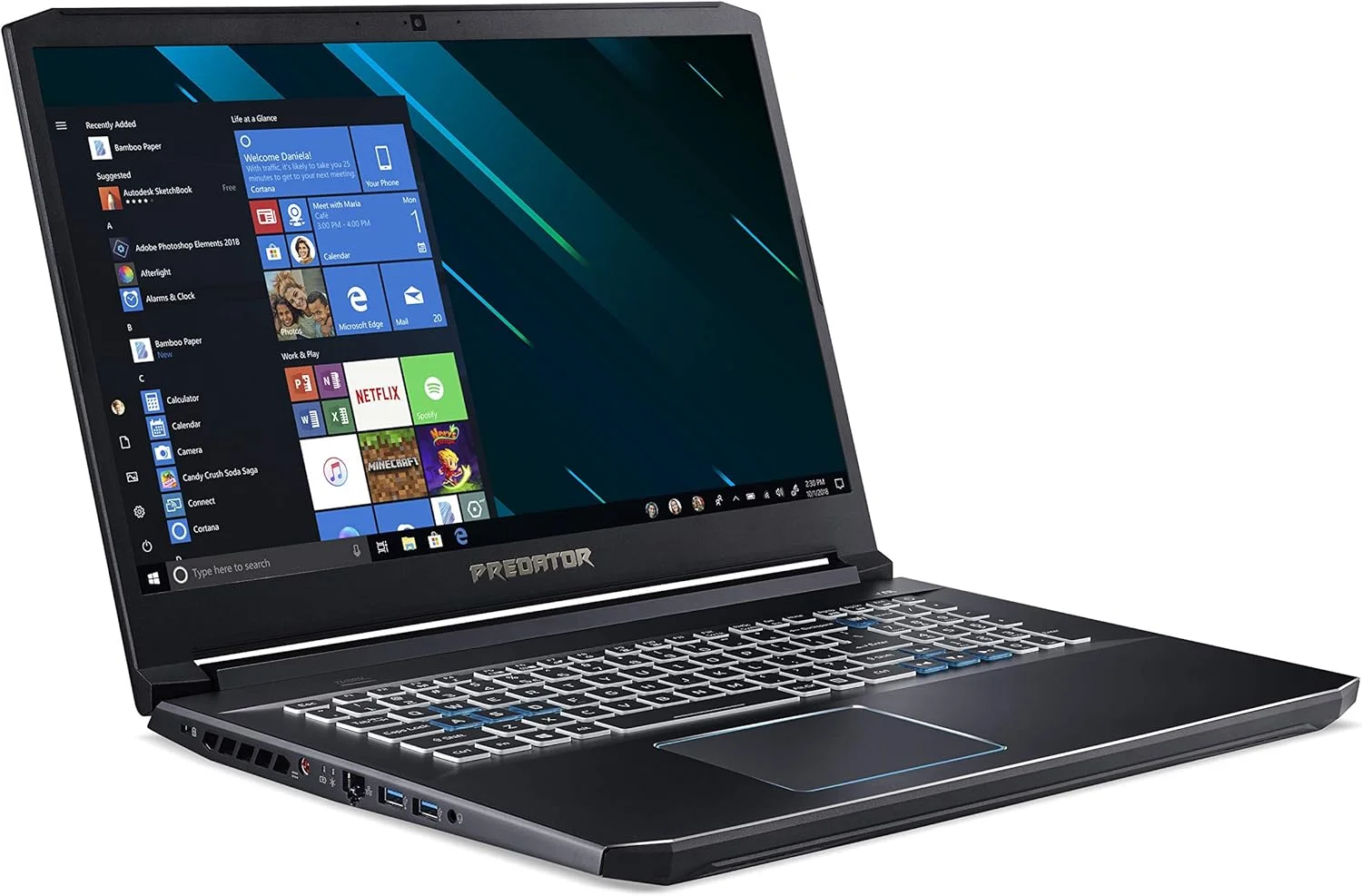 لپ تاپ گیمینگ ایسر Predator Helios 300 - پردازنده Intel Core i7-9750H 2.60GHz، رم 16 گیگابایت، SSD 512 گیگابایت، صفحه نمایش 17.3 اینچی FHD، کارت گرافیک NVIDIA GeForce GTX 1660Ti 6GB، ویندوز 10 Home، رنگ مشکی Abyssal