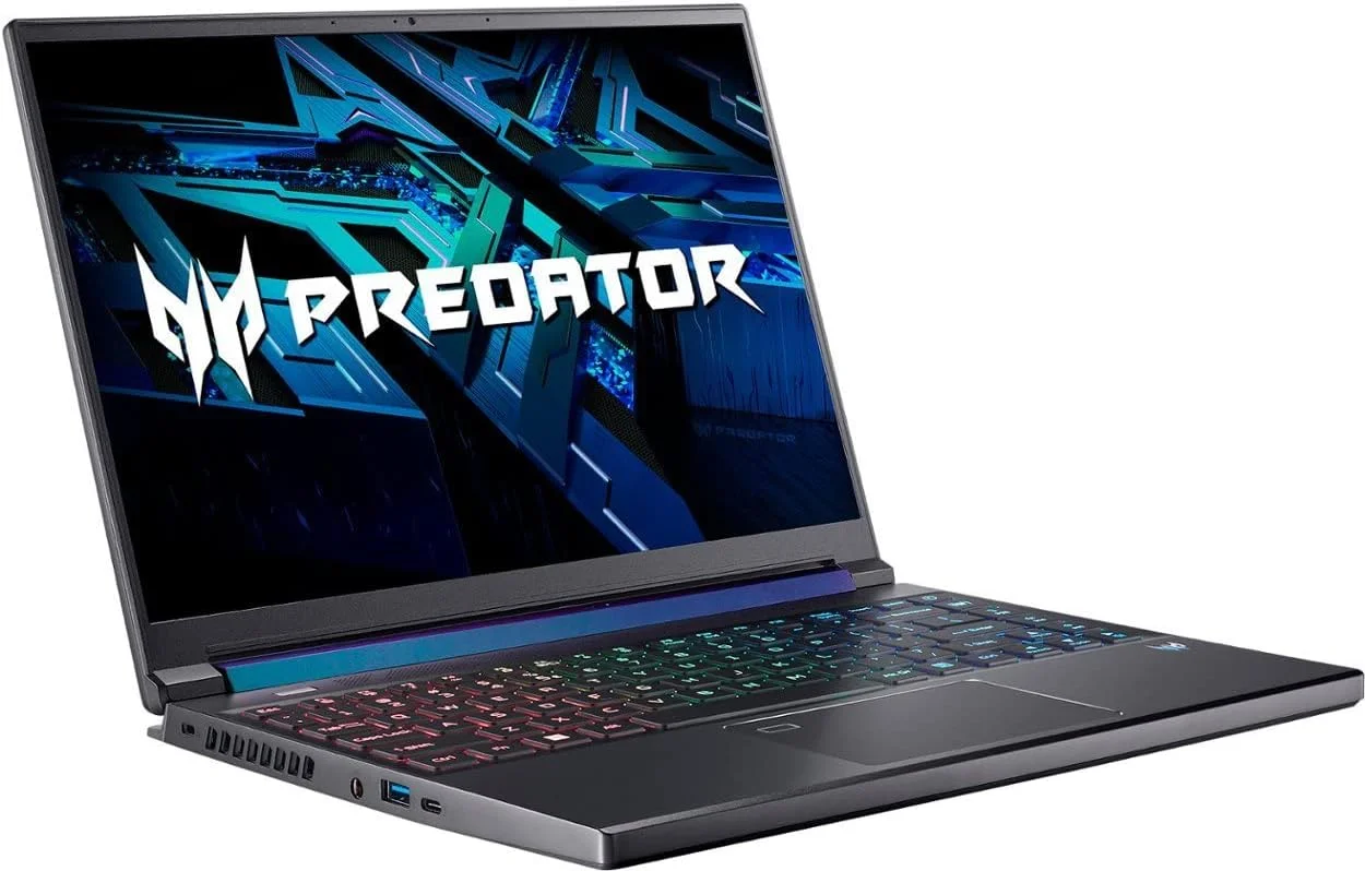 لپ تاپ گیمینگ ایسر Predator Triton 300 SE با صفحه نمایش 14 اینچی WUXGA 165 هرتز، 512 گیگابایت SSD، پردازنده i7-12700H (رم 16 گیگابایت، GeForce RTX 3060، کیبورد با نور پس زمینه، ویندوز 11 هوم، خاکستری تیتانیومی) مدل PT314-52s-747P، 2022