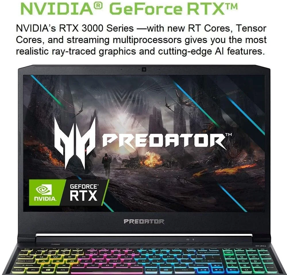 لپ تاپ گیمینگ Acer Predator Helios 300، پردازنده Intel i7-10750H، کارت گرافیک NVIDIA GeForce RTX 3060 6GB، صفحه نمایش 15.6 اینچی Full HD 144Hz 3ms IPS، رم 16GB Dual-Channel DDR4، حافظه SSD 512GB NVMe، WiFi 6، کیبورد RGB، PH315-53-71HN لپ تاپ گیمینگ Acer Predator Helios 300، پردازنده Intel i7-10750H، کارت گرافیک NVIDIA GeForce RTX 3060 6GB، صفحه نمایش 15.6 اینچی Full HD 144Hz 3ms IPS، رم 16GB Dual-Channel DDR4، حافظه SSD 512GB NVMe، WiFi 6، کیبورد RGB، PH315-53-71HN