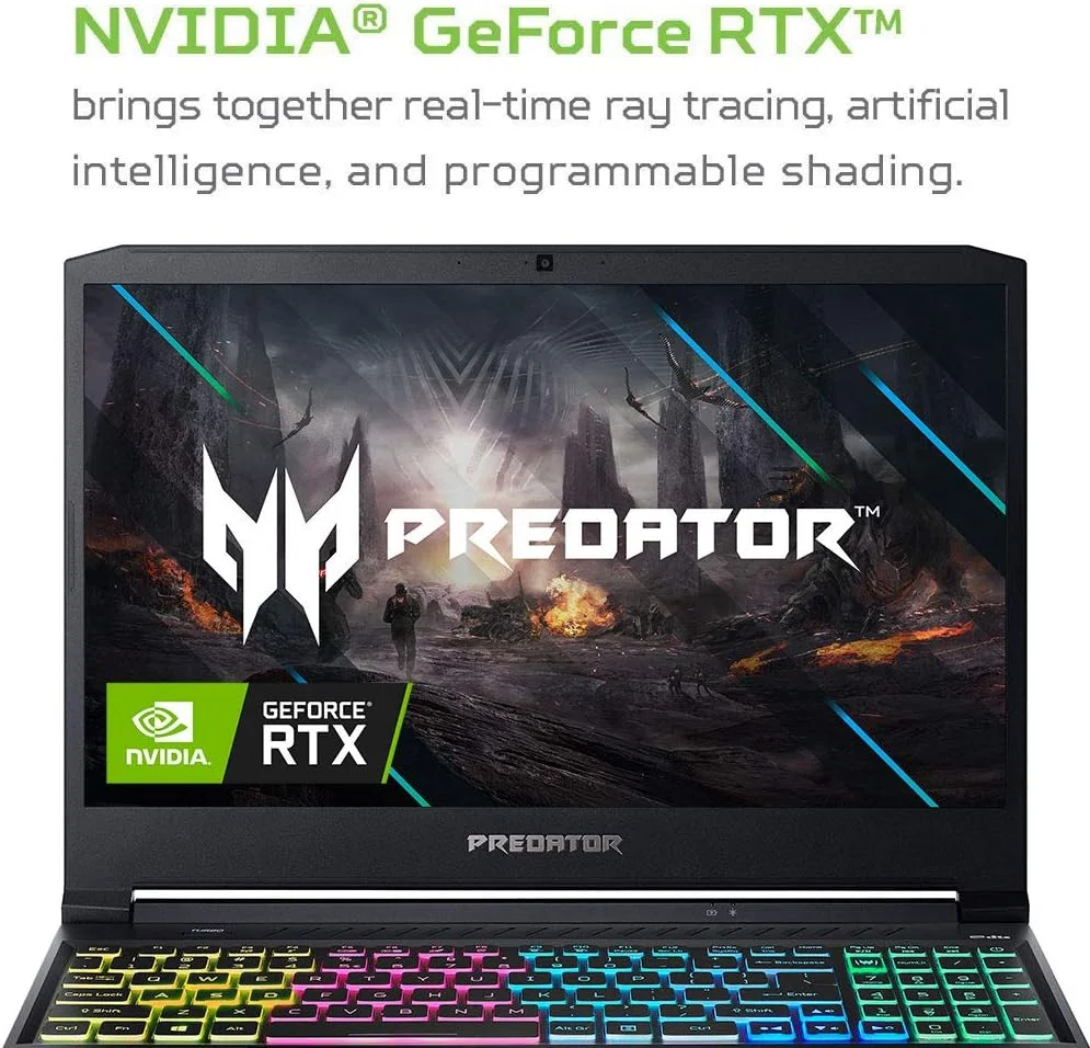 لپ تاپ گیمینگ ایسر Predator Helios 300، پردازنده Intel i7-10750H، کارت گرافیک NVIDIA GeForce RTX 2060 6GB، صفحه نمایش 15.6 اینچی Full HD 144Hz 3ms IPS، رم 16GB DDR4، حافظه SSD 512GB NVMe، Wi-Fi 6، کیبورد RGB، PH315-53-72XD (ارتقا یافته) لپ تاپ گیمینگ ایسر Predator Helios 300، پردازنده Intel i7-10750H، کارت گرافیک NVIDIA GeForce RTX 2060 6GB، صفحه نمایش 15.6 اینچی Full HD 144Hz 3ms IPS، رم 16GB DDR4، حافظه SSD 512GB NVMe، Wi-Fi 6، کیبورد RGB، PH315-53-72XD (ارتقا یافته)