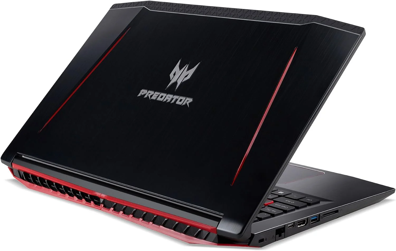 لپ تاپ گیمینگ Acer Predator Helios 300، پردازنده Intel Core i7، کارت گرافیک GeForce GTX 1060، صفحه نمایش 15.6 اینچی Full HD، رم 16 گیگابایتی DDR4، حافظه SSD 256 گیگابایتی، هارد دیسک 1 ترابایتی، G3-572-7526