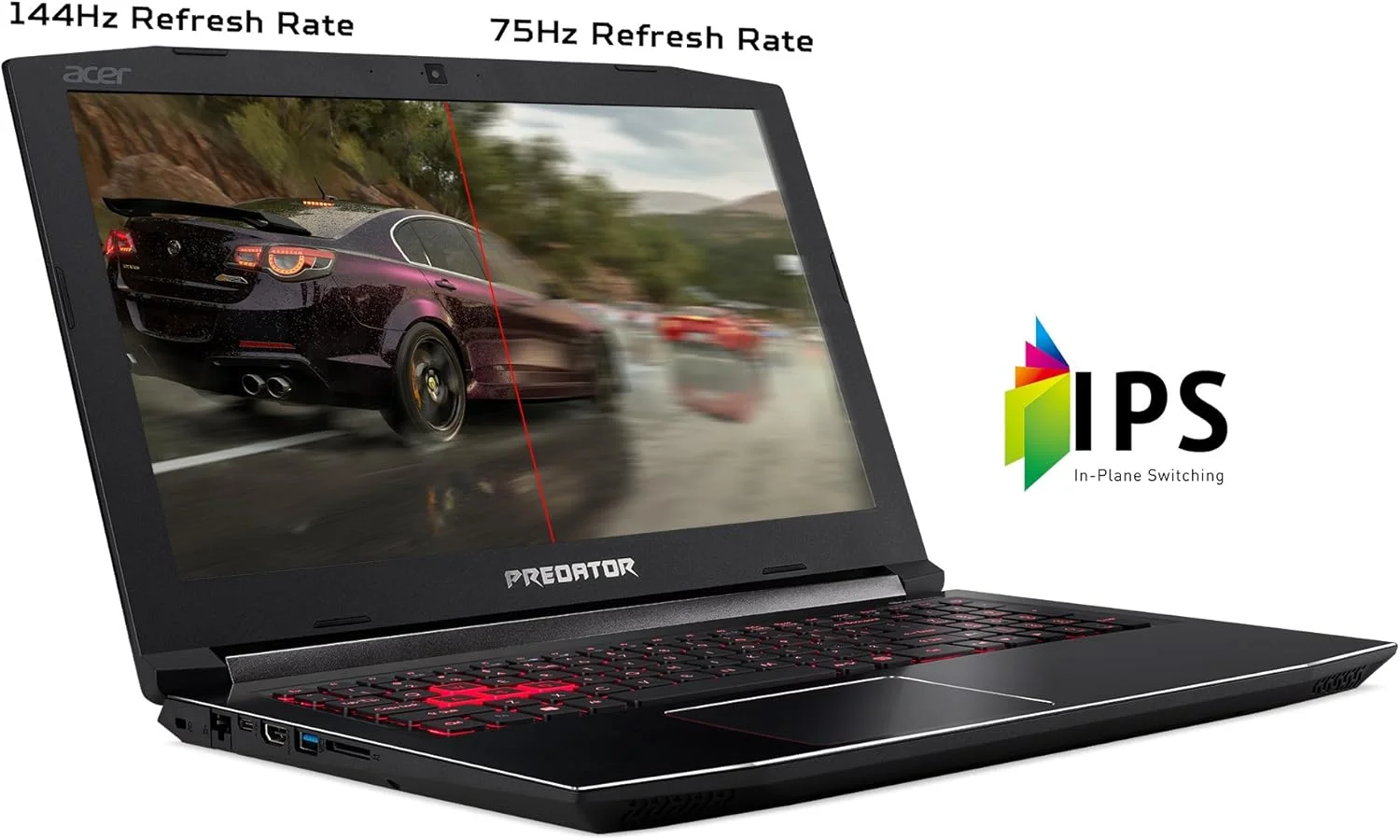 لپ تاپ گیمینگ Acer Predator Helios 300 PH315-51-78NP، صفحه نمایش 15.6 اینچی FHD IPS، پردازنده 6 هسته ای Intel i7-8750H، رم 16 گیگابایتی DDR4، حافظه SSD 256 گیگابایتی، کارت گرافیک GeForce GTX 1060 6GB، ویندوز 10، صفحه کلید انگلیسی، مشکی لپ تاپ گیمینگ Acer Predator Helios 300 PH315-51-78NP، صفحه نمایش 15.6 اینچی FHD IPS، پردازنده 6 هسته ای Intel i7-8750H، رم 16 گیگابایتی DDR4، حافظه SSD 256 گیگابایتی، کارت گرافیک GeForce GTX 1060 6GB، ویندوز 10، صفحه کلید انگلیسی، مشکی
