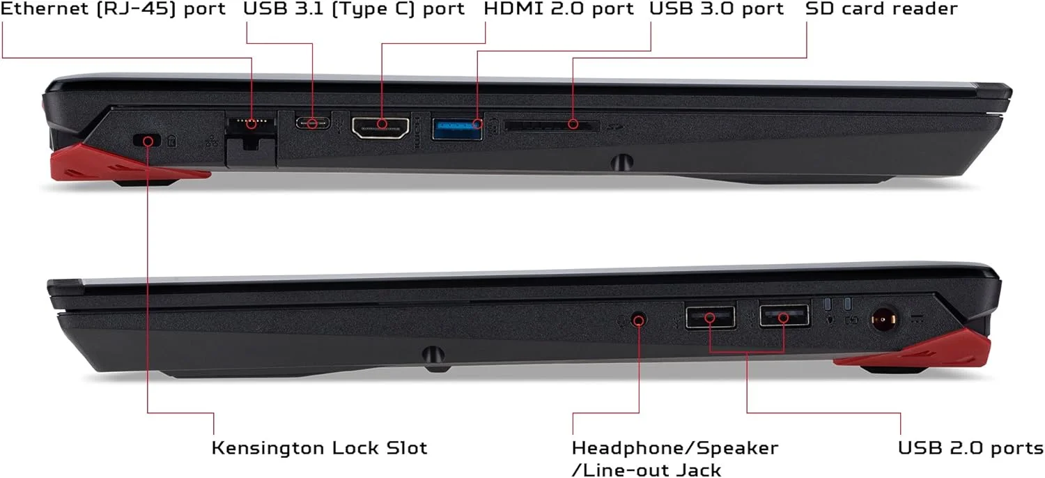 لپ تاپ گیمینگ Acer Predator Helios 300 PH315-51-78NP، صفحه نمایش 15.6 اینچی FHD IPS، پردازنده 6 هسته ای Intel i7-8750H، رم 16 گیگابایتی DDR4، حافظه SSD 256 گیگابایتی، کارت گرافیک GeForce GTX 1060 6GB، ویندوز 10، صفحه کلید انگلیسی، مشکی لپ تاپ گیمینگ Acer Predator Helios 300 PH315-51-78NP، صفحه نمایش 15.6 اینچی FHD IPS، پردازنده 6 هسته ای Intel i7-8750H، رم 16 گیگابایتی DDR4، حافظه SSD 256 گیگابایتی، کارت گرافیک GeForce GTX 1060 6GB، ویندوز 10، صفحه کلید انگلیسی، مشکی