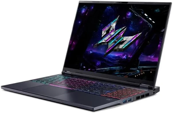 لپ تاپ گیمینگ ایسر Predator Helios Neo 16 AI با پردازنده Intel Ultra 9-275HX (24 هسته ای، 13 TOPS AI)، رم 16 گیگابایت DDR5، حافظه SSD 1 ترابایت، کارت گرافیک 8 گیگابایت GDDR7 NVIDIA GeForce RTX™ 5060، صفحه نمایش 16 اینچ 180 هرتز - ویندوز 11 پرو، مشکی (1 سال گارانتی ایسر)