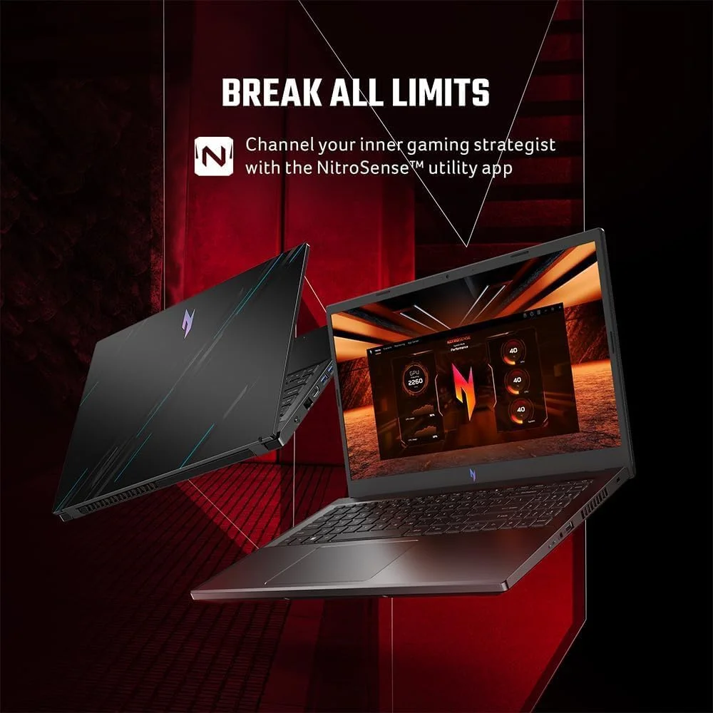 لپ تاپ گیمینگ Acer Nitro V ANV15 نسل سیزدهم Intel Core i7-13620H/16GB DDR5/1TB SSD/8GB NVIDIA RTX 4060/15.6" FHD IPS 165Hz/Win 11/WiFi-6/کیبورد انگلیسی و عربی/گارانتی تولید کننده توسط ایسر