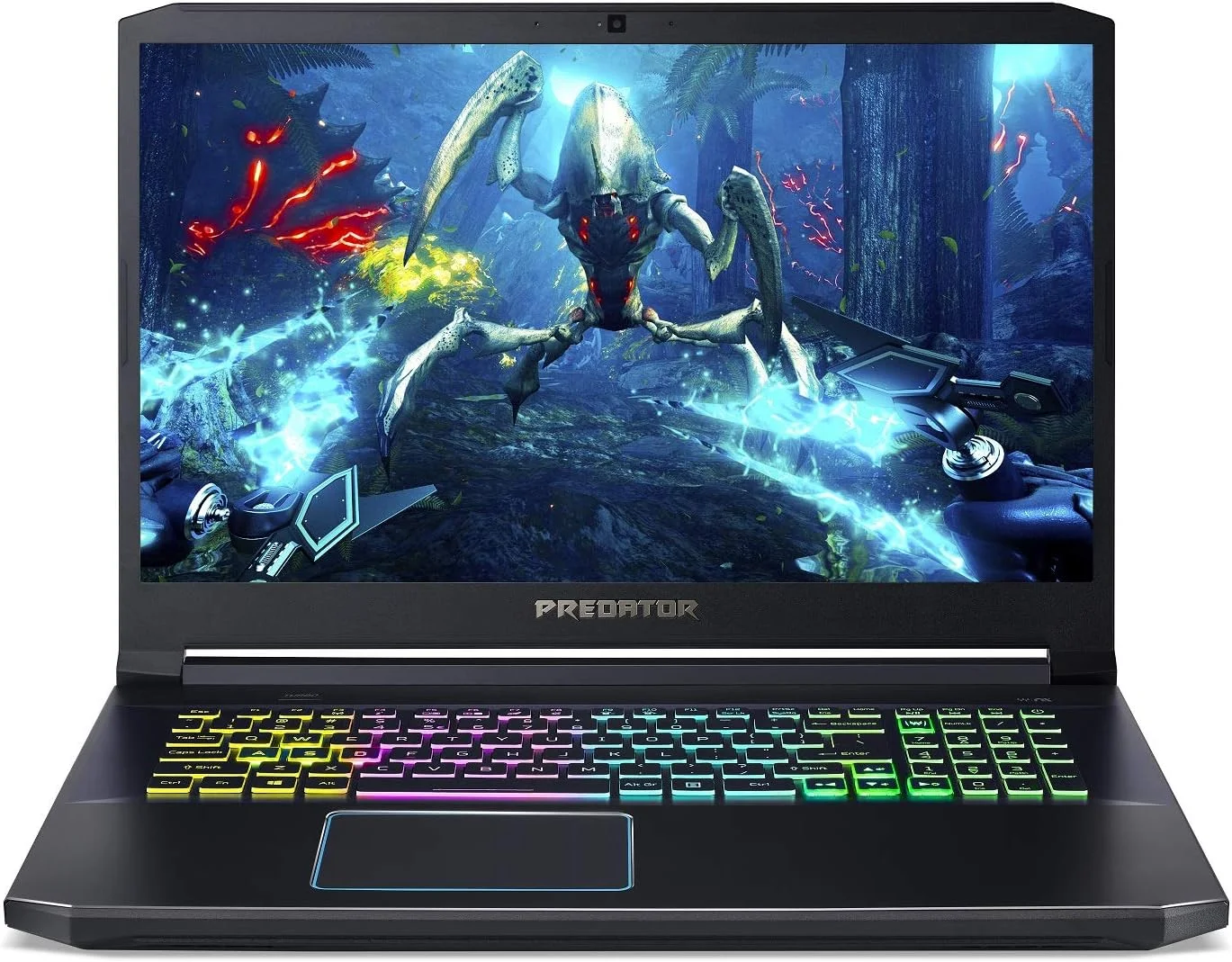 لپ تاپ گیمینگ ایسر Predator Helios 300، صفحه نمایش 17.3 اینچی Full HD 144Hz 3ms IPS، پردازنده Intel i7-9750H، کارت گرافیک GeForce RTX 2070 Max-Q، رم 16 گیگابایتی DDR4، حافظه SSD 512 گیگابایتی PCIe NVMe، کیبورد با نور پس زمینه RGB، PH317-53-79KB