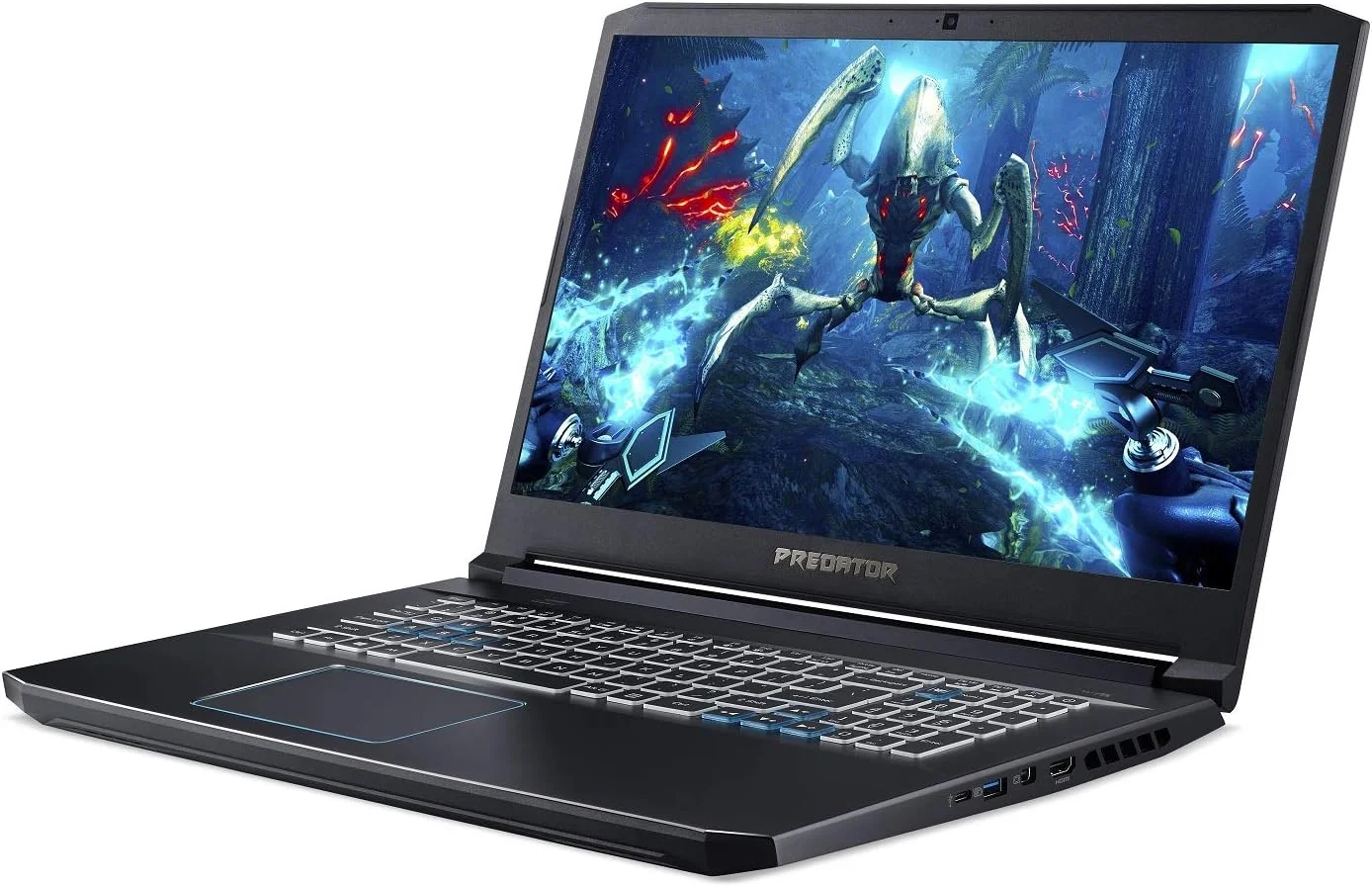 لپ تاپ گیمینگ ایسر Predator Helios 300، صفحه نمایش 17.3 اینچی Full HD 144Hz 3ms IPS، پردازنده Intel i7-9750H، کارت گرافیک GeForce RTX 2070 Max-Q، رم 16 گیگابایتی DDR4، حافظه SSD 512 گیگابایتی PCIe NVMe، کیبورد با نور پس زمینه RGB، PH317-53-79KB