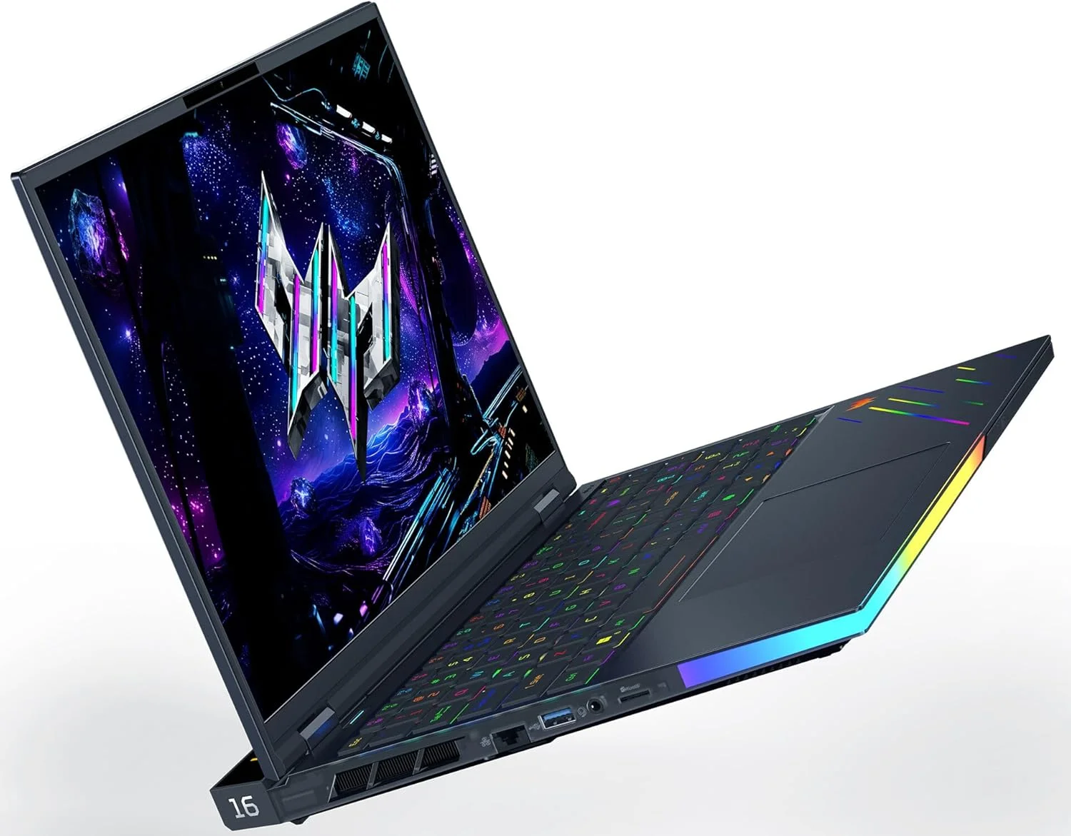 لپ تاپ گیمینگ ایسر Predator Helios 16 AI (2025) OLED، پردازنده Intel Ultra 9-275HX، رم 64 گیگابایتی 6400MT/s، حافظه SSD 2 ترابایتی، صفحه نمایش 16 اینچی OLED WQXGA 240Hz، وای فای 7، کارت گرافیک NVIDIA RTX 5090 24GB، ویندوز 11 پرو، مشکی، MS Office مادام العمر