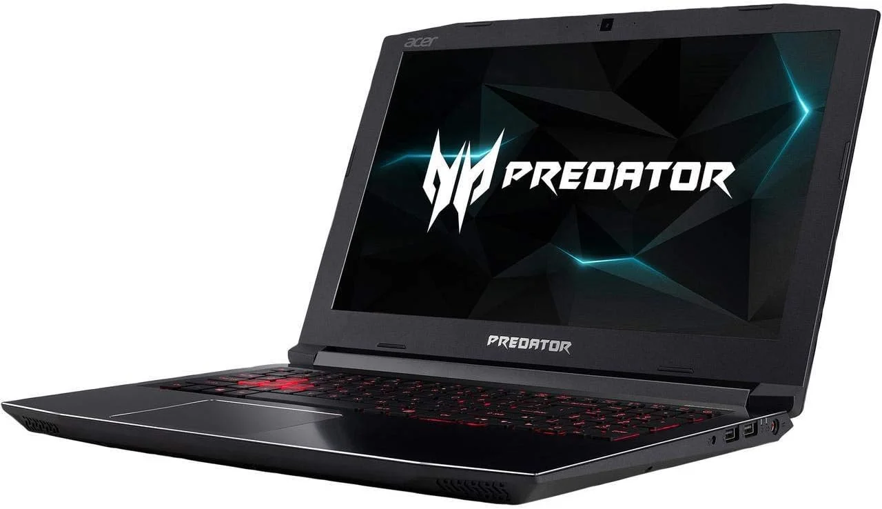 لپ تاپ ایسر Predator Helios 300 PH315-51-74V4 با صفحه نمایش 15.6 اینچی LCD/LED - پردازنده Intel i7-8750H 2.2 گیگاهرتز، 16 گیگابایت رم، 1000 گیگابایت هارد دیسک، کارت گرافیک NVIDIA GeForce GTX 1060، ویندوز 10 هوم - مشکی