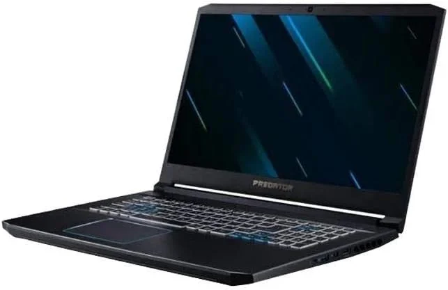 لپ تاپ گیمینگ ایسر Predator Helios 300 با صفحه نمایش 17.3 اینچی، رزولوشن 1920x1080، پردازنده Core i7-9750H 2.60GHz، رم 32 گیگابایتی، حافظه SSD 512 گیگابایتی، ویندوز 10 پرو، مدل مشکی NH.Q5RAA.001