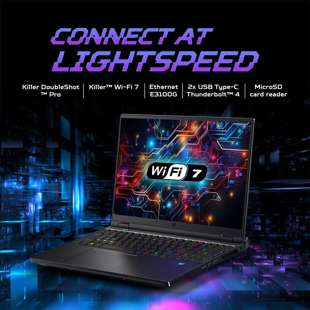لپ تاپ گیمینگ Acer Predator Helios Neo 16، پردازنده نسل چهاردهم Intel Core i9-14900HX با 24 هسته تا 5.80 گیگاهرتز/8 گیگابایت Nvidia RTX4070/16 اینچ 240 هرتز/WiFi-6E/RGB KB/Win11 Home/مشکی (32 گیگابایت رم | 2 ترابایت SSD) (تجدید شده) لپ تاپ گیمینگ Acer Predator Helios Neo 16، پردازنده نسل چهاردهم Intel Core i9-14900HX با 24 هسته تا 5.80 گیگاهرتز/8 گیگابایت Nvidia RTX4070/16 اینچ 240 هرتز/WiFi-6E/RGB KB/Win11 Home/مشکی (32 گیگابایت رم | 2 ترابایت SSD) (تجدید شده)