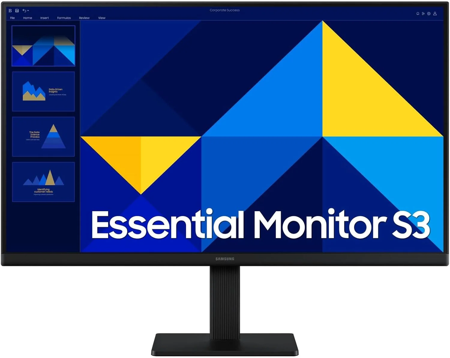 مانیتور 24 اینچ سامسونگ مدل Essential S3 S30GD، مانیتور فول اچ دی، نرخ تازه سازی 100 هرتز، زمان پاسخگویی 5 (GTG)، پنل IPS، حالت بازی، حالت محافظ چشم - LS24D300GAMXUE