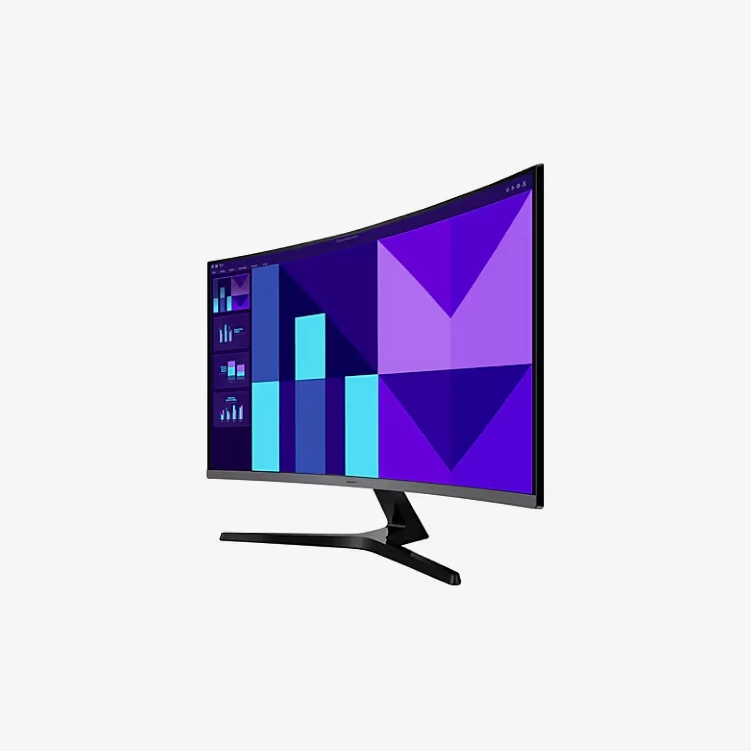 مانیتور خمیده 32 اینچ سامسونگ مدل Essential S3 با کیفیت Full HD، انحنای 1500R، نرخ تازه‌سازی 100 هرتز، زمان پاسخگویی 4 میلی‌ثانیه (GTG)، حالت بازی و حالت محافظ چشم - LS32D392GAMXUE