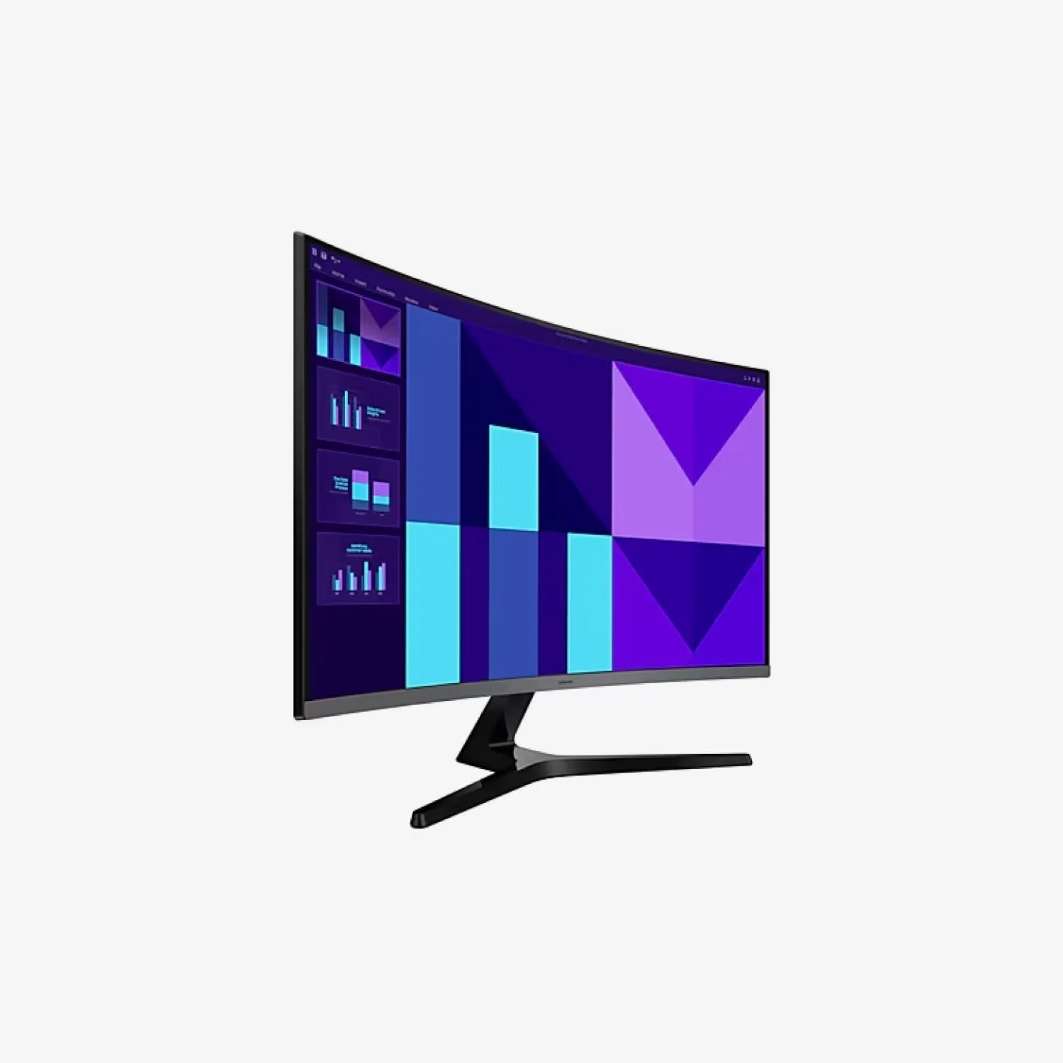 مانیتور خمیده 32 اینچ سامسونگ مدل Essential S3 با کیفیت Full HD، انحنای 1500R، نرخ تازه‌سازی 100 هرتز، زمان پاسخگویی 4 میلی‌ثانیه (GTG)، حالت بازی و حالت محافظ چشم - LS32D392GAMXUE
