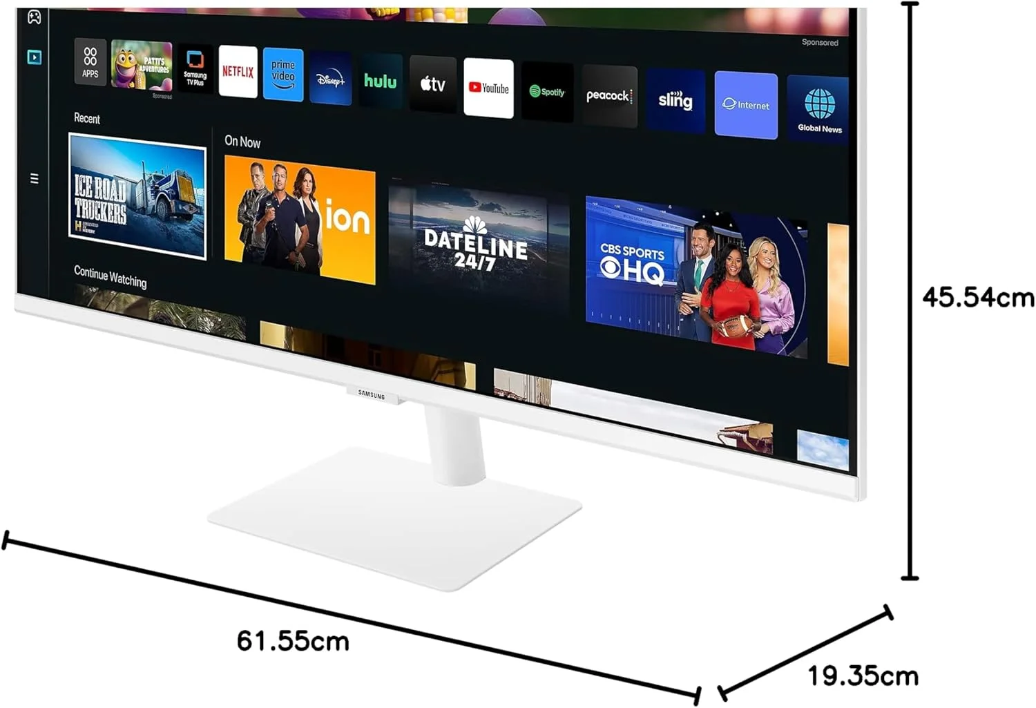 مانیتور هوشمند 27 اینچی سامسونگ مدل M5 27CM501 با کیفیت FullHD، دارای HDMI، هاب USB، وای فای، بلوتوث - سفید مانیتور هوشمند 27 اینچی سامسونگ مدل M5 27CM501 با کیفیت FullHD، دارای HDMI، هاب USB، وای فای، بلوتوث - سفید