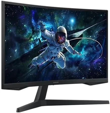 مانیتور گیمینگ خمیده 32 اینچ سامسونگ Odyssey G5 G55C QHD، نرخ تازه سازی 165 هرتز و زمان پاسخگویی 1 میلی ثانیه (MPRT)، صفحه نمایش خمیده 1000R، AMD FreeSync، نسخه خاورمیانه (عرضه جدید) - LS32CG552EMXUE