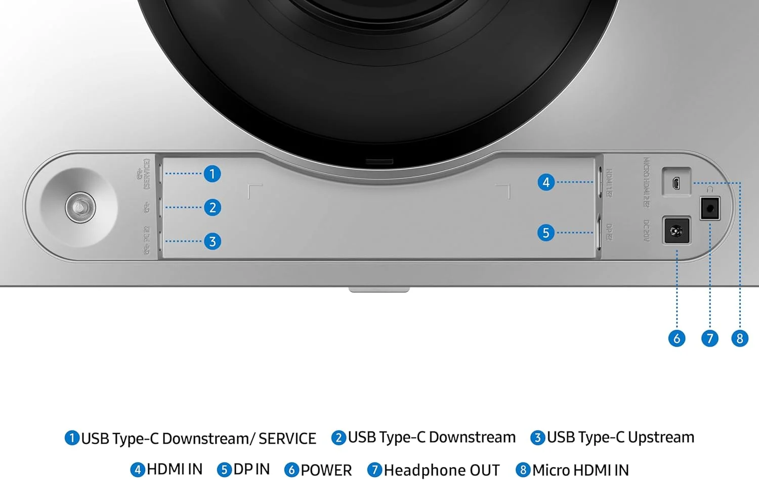 مانیتور گیمینگ 49 اینچ سامسونگ G9 (G91SD) Odyssey OLED Dual QHD (5120 x 1440) نرخ تازه سازی 144 هرتز زمان پاسخگویی 0.03 میلی ثانیه، سازگار با NVIDIA G-Sync، قابلیت تنظیم ارتفاع، نقره ای