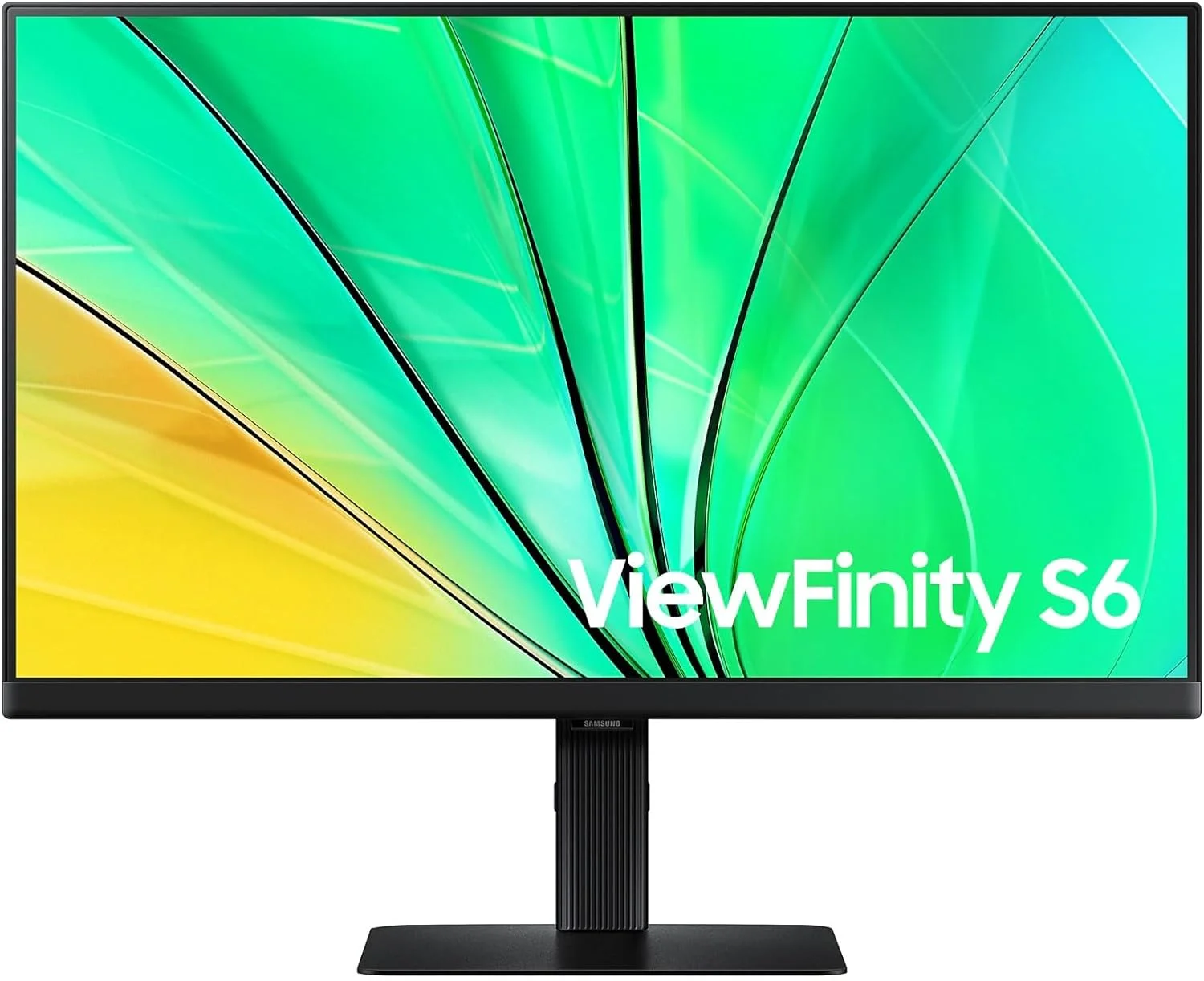 مانیتور 27 اینچی سامسونگ S60D QHD ViewFinity S6 با وضوح بالا، نرخ تازه سازی 100 هرتز، زمان پاسخگویی 5 میلی ثانیه، HDR10، طراحی ارگونومیک - LS27D606EAMXUE
