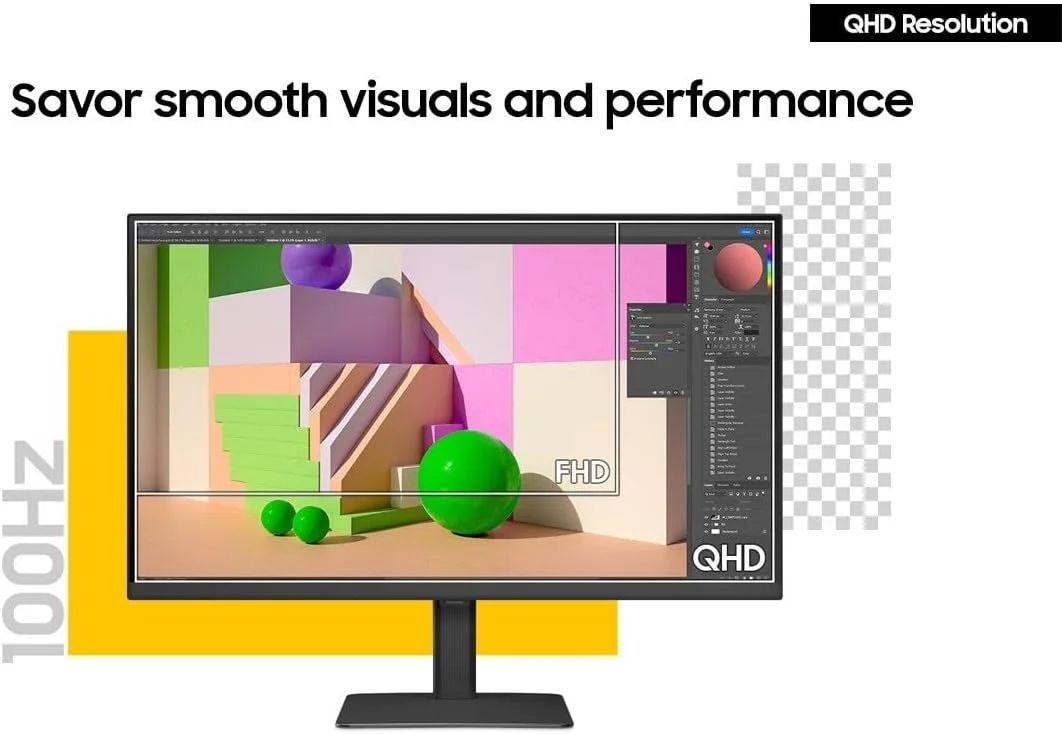 مانیتور 27 اینچی سامسونگ S60D QHD ViewFinity S6 با وضوح بالا، نرخ تازه سازی 100 هرتز، زمان پاسخگویی 5 میلی ثانیه، HDR10، طراحی ارگونومیک - LS27D606EAMXUE مانیتور 27 اینچی سامسونگ S60D QHD ViewFinity S6 با وضوح بالا، نرخ تازه سازی 100 هرتز، زمان پاسخگویی 5 میلی ثانیه، HDR10، طراحی ارگونومیک - LS27D606EAMXUE