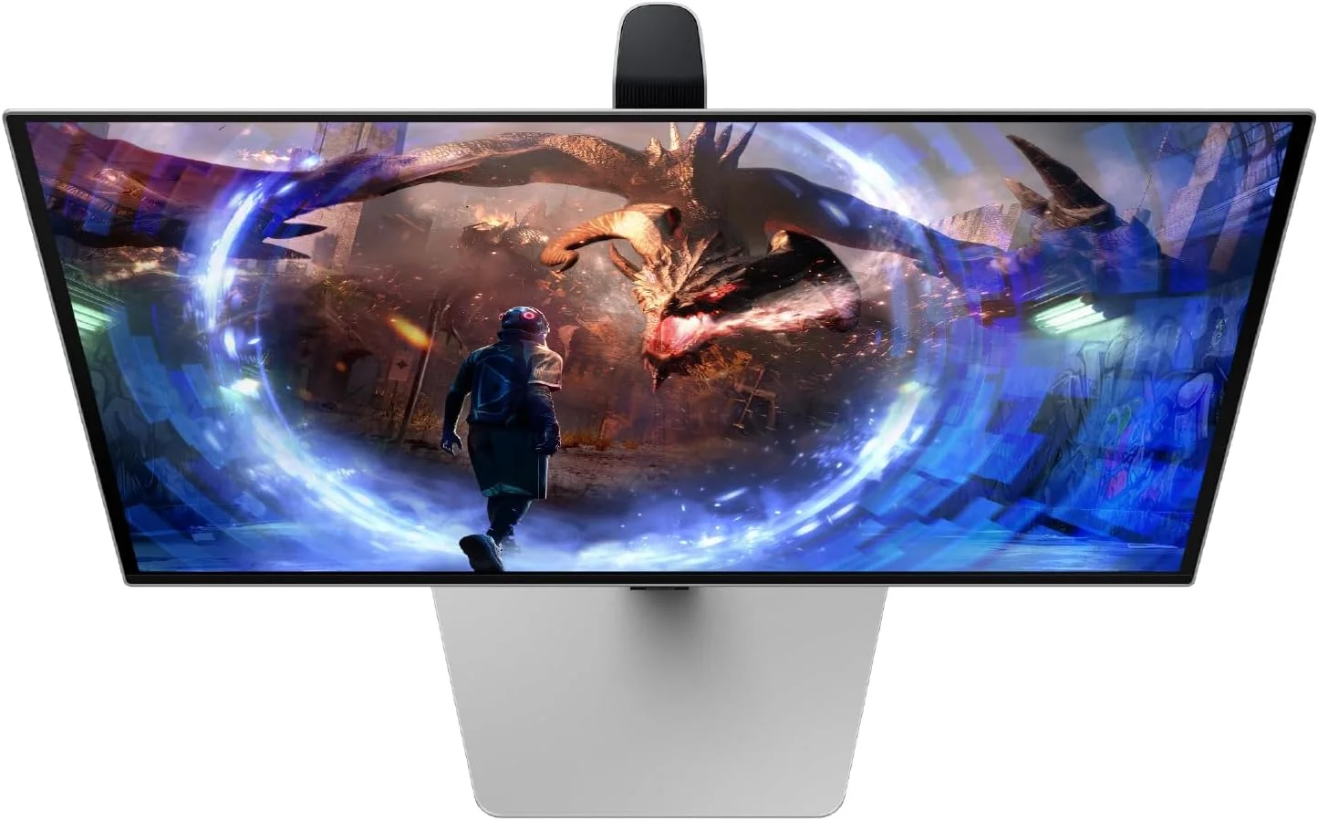 مانیتور گیمینگ 27 اینچی OLED سامسونگ Odyssey G6 (G60SD) با کیفیت QHD، نرخ نوسازی 360 هرتز، زمان پاسخگویی 0.03 میلی‌ثانیه، ضد انعکاس نور، طراحی فلزی شیک، مدل LS27DG602SNXZA، سال 2024
