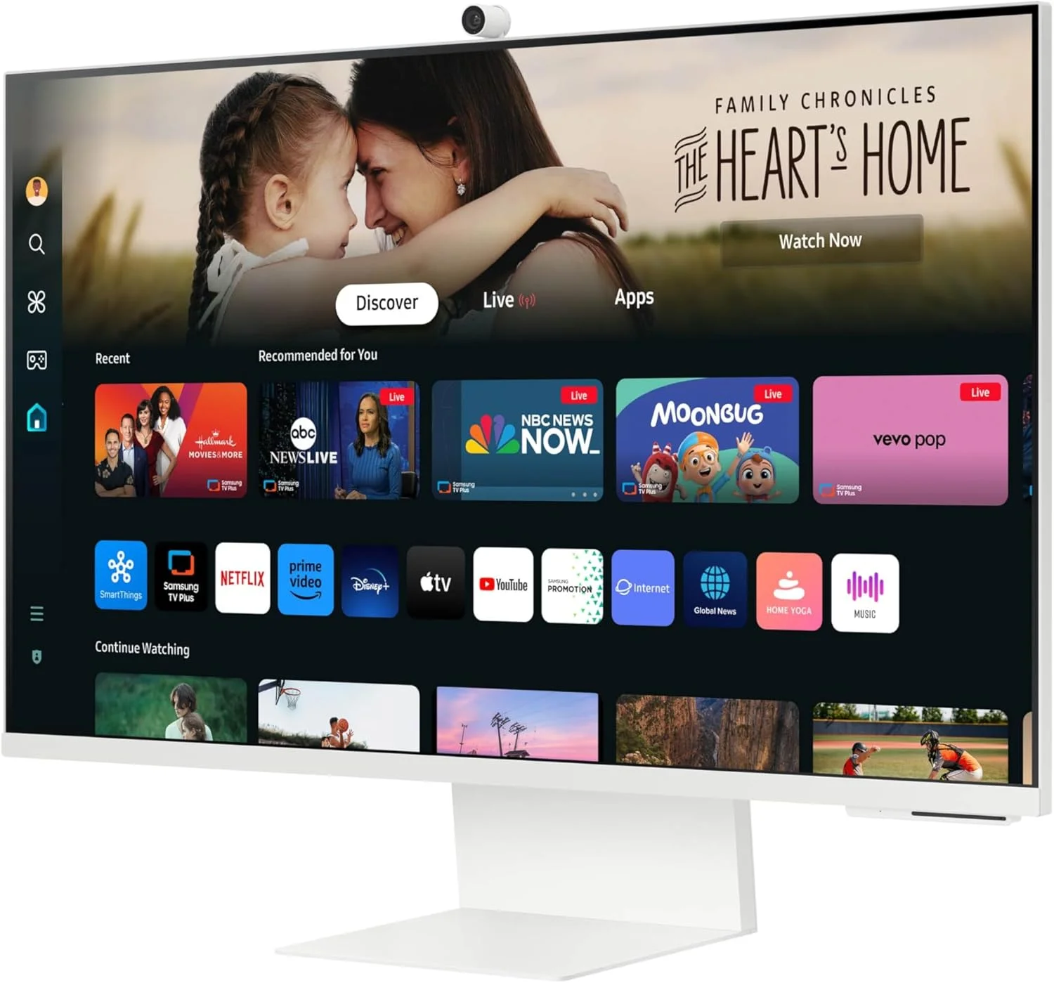 مانیتور هوشمند 32 اینچی 4K UHD سامسونگ سری M8 (M80D) با قابلیت پخش تلویزیون، بلندگوها، HDR10+، ارتقاء مقیاس هوش مصنوعی، USB-C، پایه ارگونومیک، دوربین SlimFit، Gaming Hub، مدل LS32DM801UNXZA، سال 2024 مانیتور هوشمند 32 اینچی 4K UHD سامسونگ سری M8 (M80D) با قابلیت پخش تلویزیون، بلندگوها، HDR10+، ارتقاء مقیاس هوش مصنوعی، USB-C، پایه ارگونومیک، دوربین SlimFit، Gaming Hub، مدل LS32DM801UNXZA، سال 2024