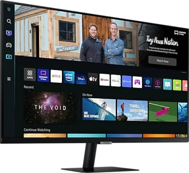 مانیتور 27 اینچی FHD تخت سامسونگ مدل LS27BM500EMXUE 27BM500 با تجربه Smart TV، مشکی